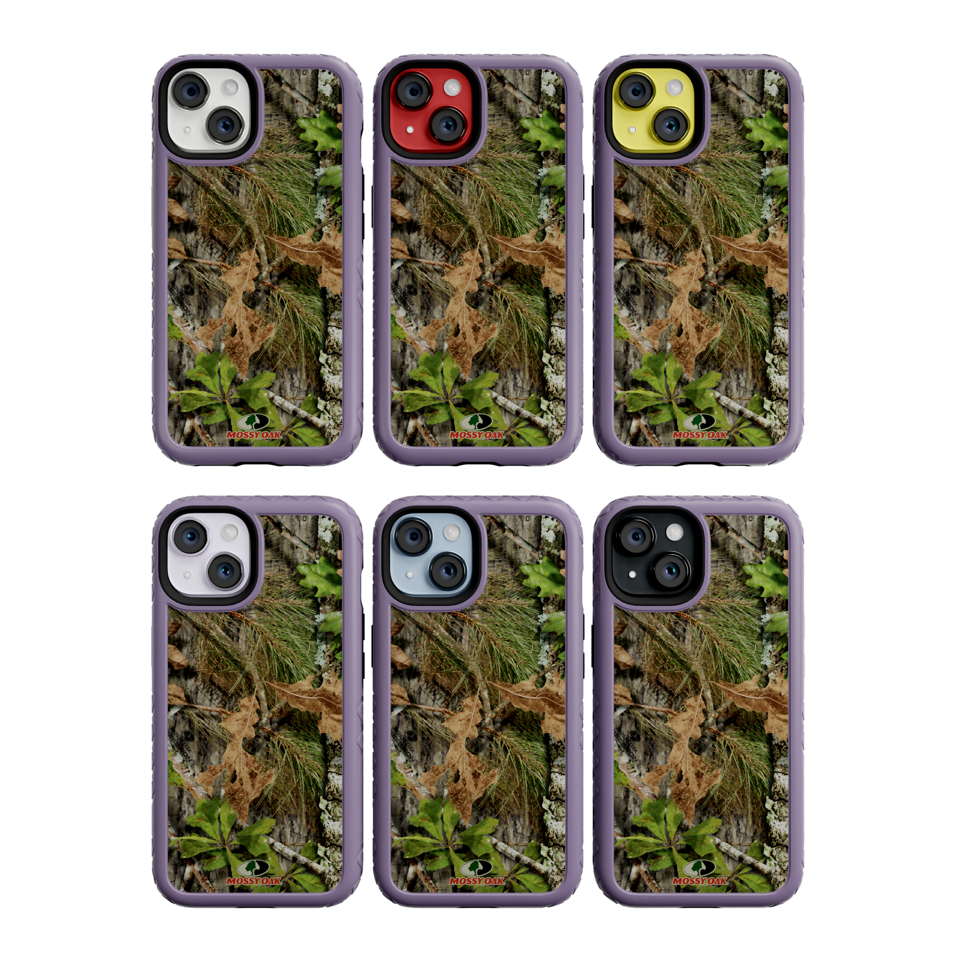 Mossy Oak | MagSafe Dual Layer Case for Apple iPhone 14 | Obsession | Fortitude Series Lilac Blossom Purple