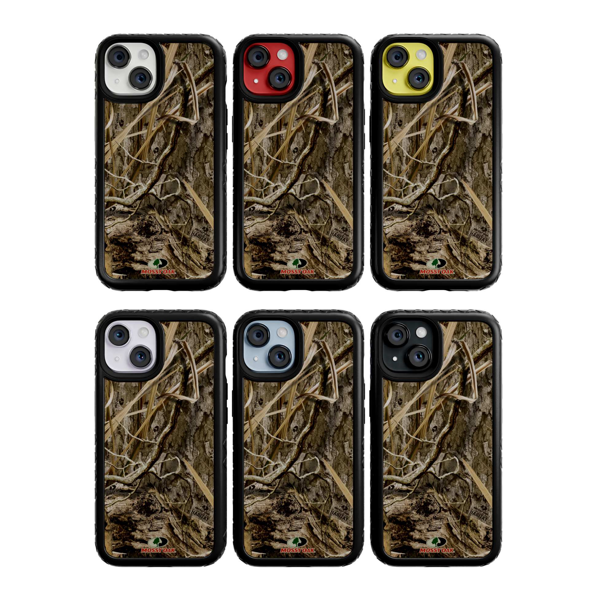 Mossy Oak Fortitude Series for Apple iPhone 14 - Shadow Grass Onyx Black