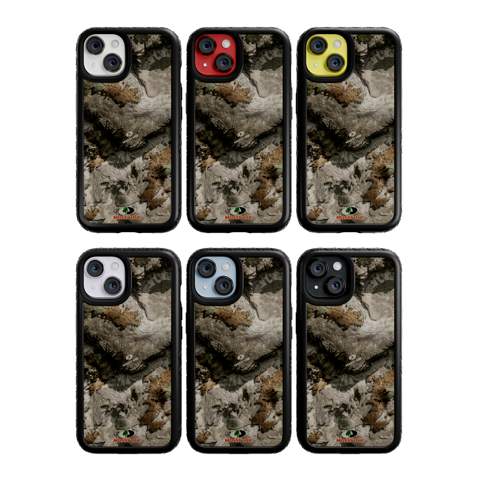 Mossy Oak MagSafe® Dual Layer Case for Apple iPhone 14 - Terra Gila Onyx Black