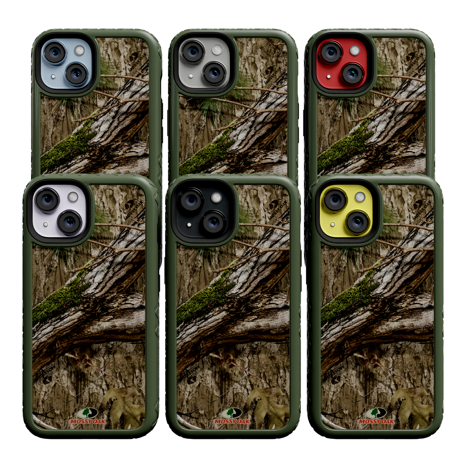 Mossy Oak MagSafe® Dual Layer Case for Apple iPhone 14 - Country DNA Olive Drab Green