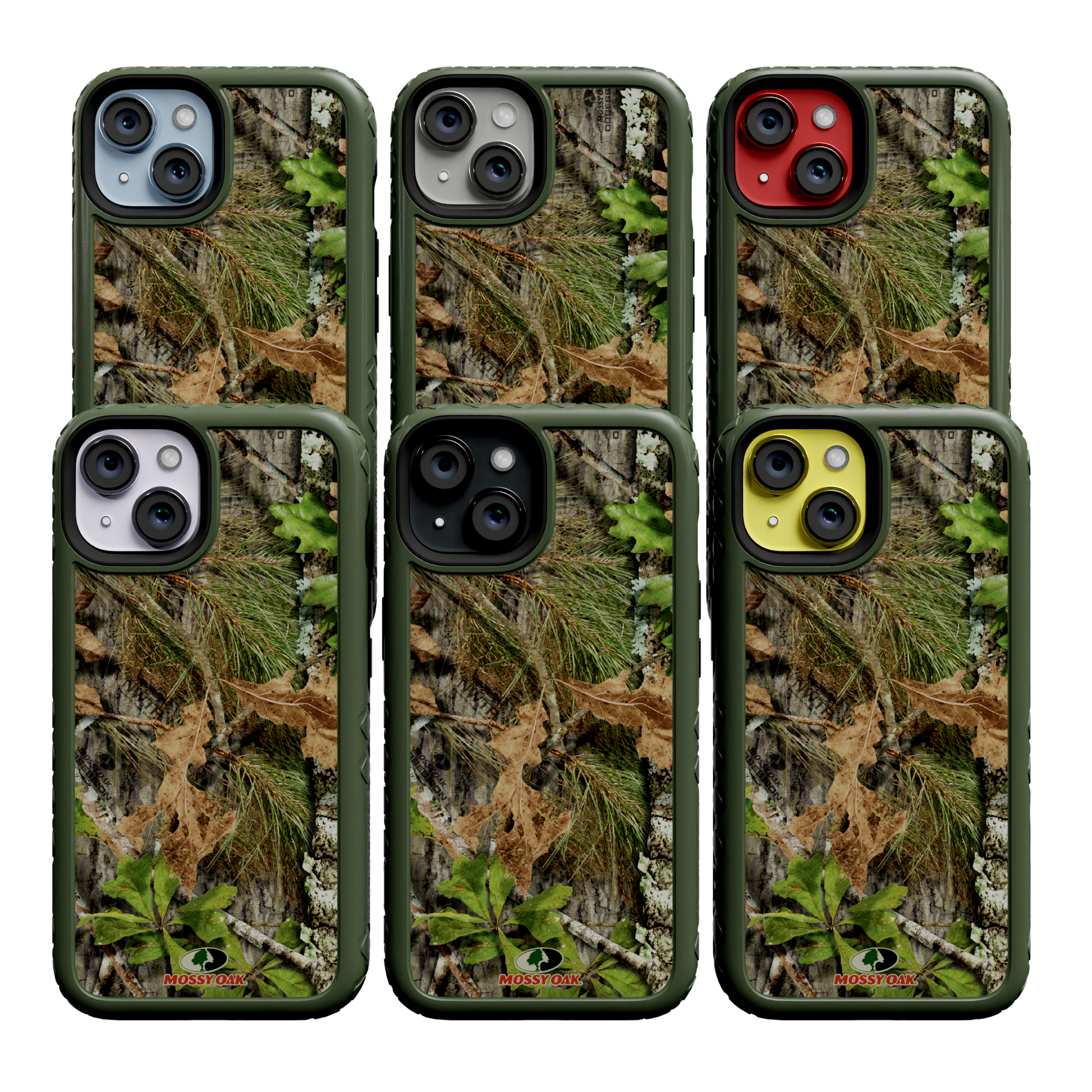 Mossy Oak | MagSafe Dual Layer Case for Apple iPhone 14 | Obsession | Fortitude Series Olive Drab Green