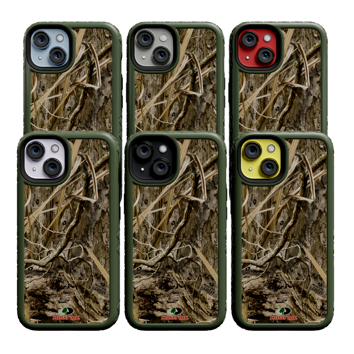 Mossy Oak Fortitude Series for Apple iPhone 14 - Shadow Grass Olive Drab Green