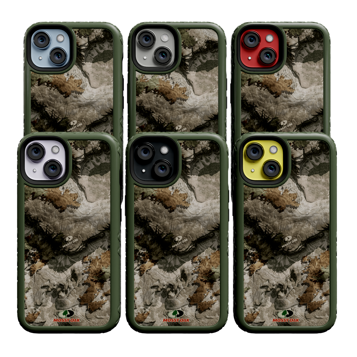 Mossy Oak MagSafe® Dual Layer Case for Apple iPhone 14 - Terra Gila Olive Drab Green