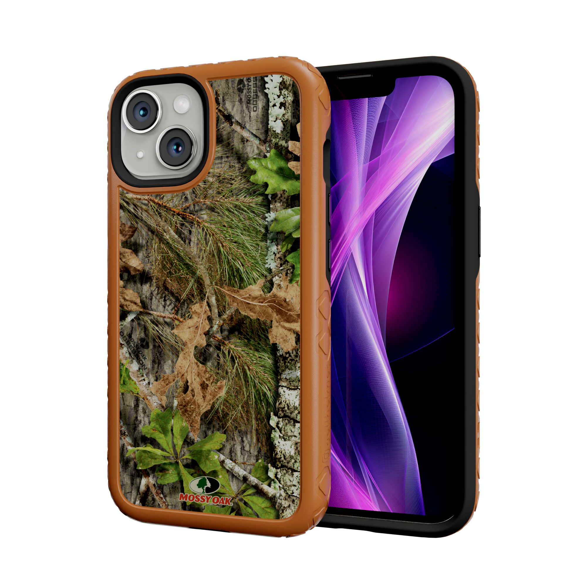 Mossy Oak | MagSafe Dual Layer Case for Apple iPhone 14 | Obsession | Fortitude Series Pumpkin Spice