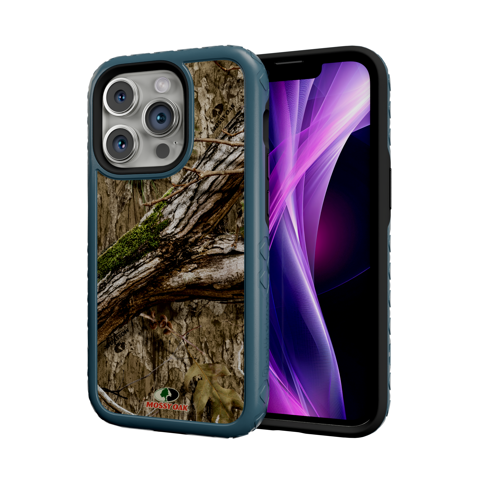 Mossy Oak MagSafe® Dual Layer Case for Apple iPhone 14 Pro - Country DNA Deep Sea Blue