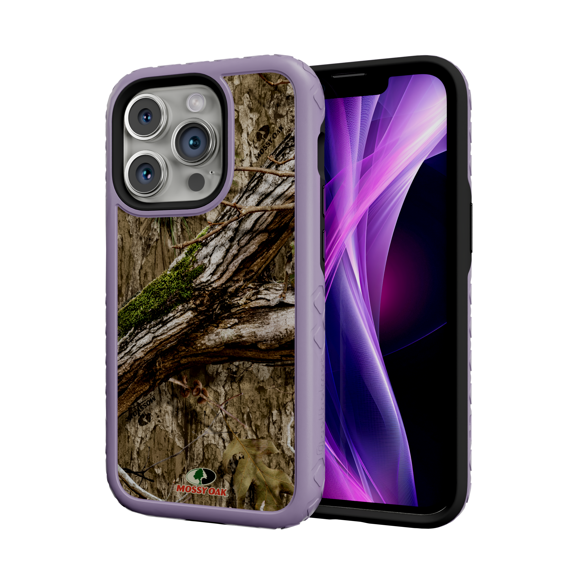 Mossy Oak MagSafe® Dual Layer Case for Apple iPhone 14 Pro - Country DNA Lilac Blossom Purple