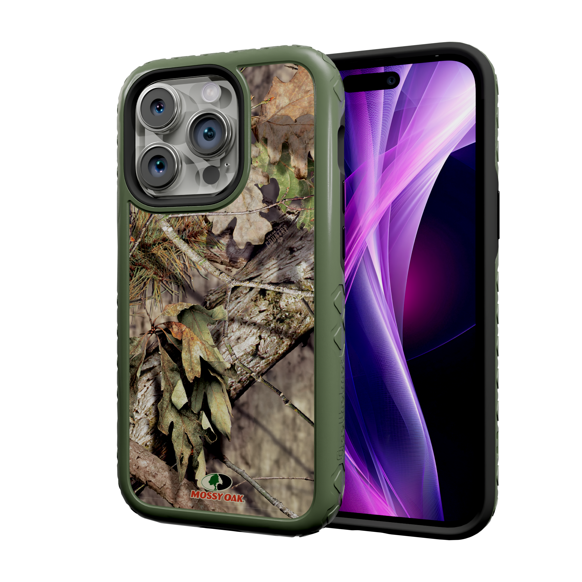 Mossy Oak MagSafe® Dual Layer Case for Apple iPhone 14 Pro - Breakup Country Olive Drab Green