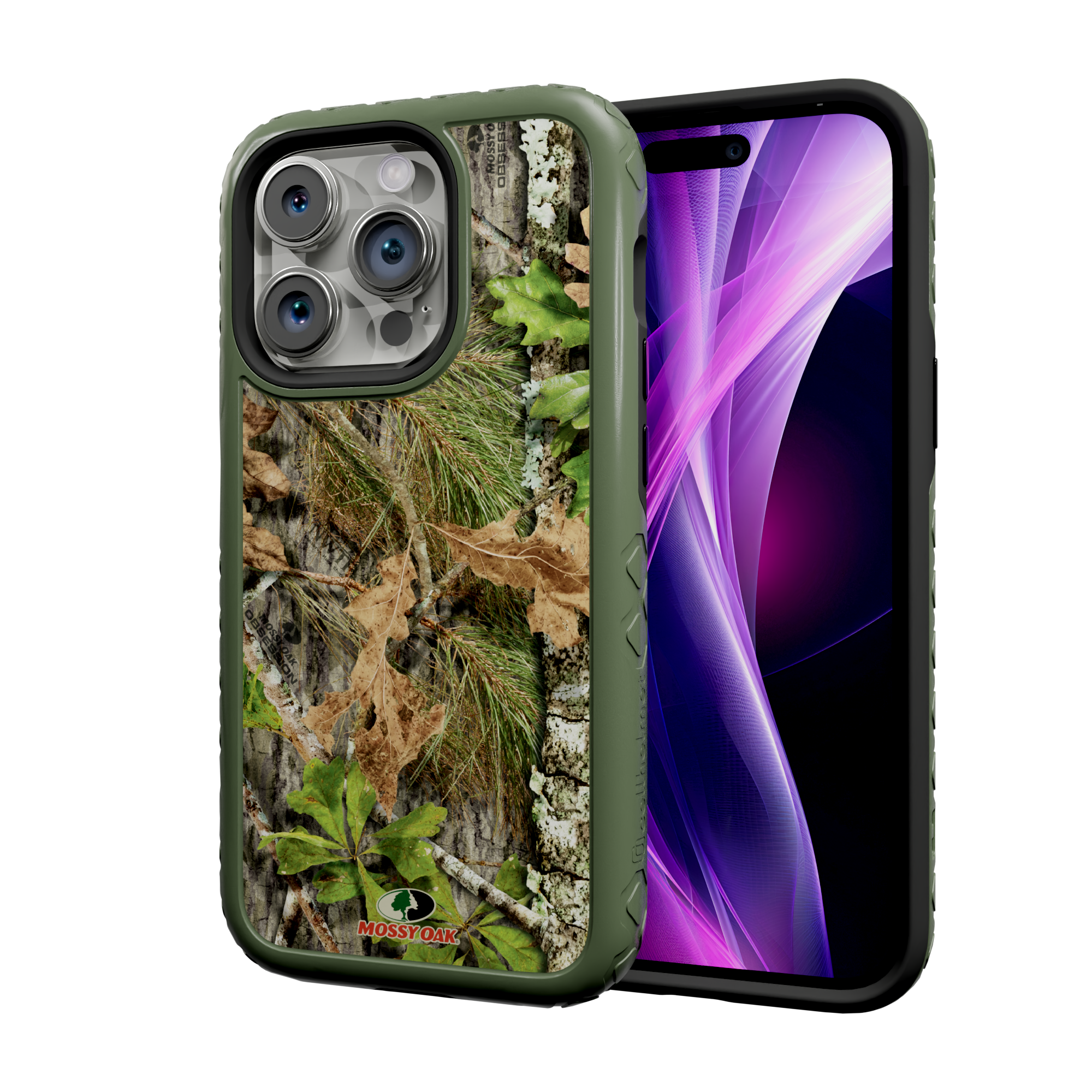 Mossy Oak | MagSafe Dual Layer Case for Apple iPhone 14 Pro | Obsession | Fortitude Series Olive Drab Green