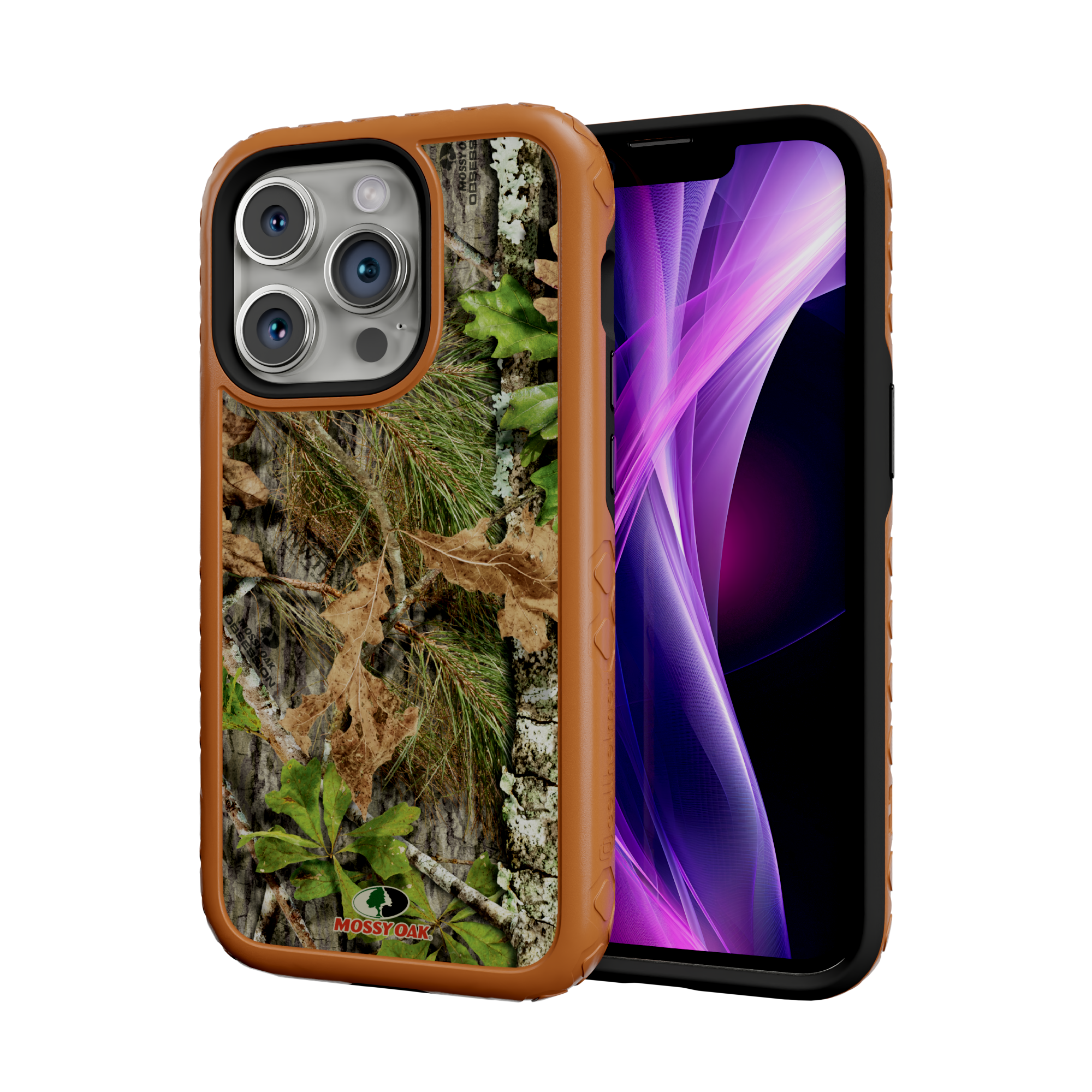 Mossy Oak | MagSafe Dual Layer Case for Apple iPhone 14 Pro | Obsession | Fortitude Series Pumpkin Spice