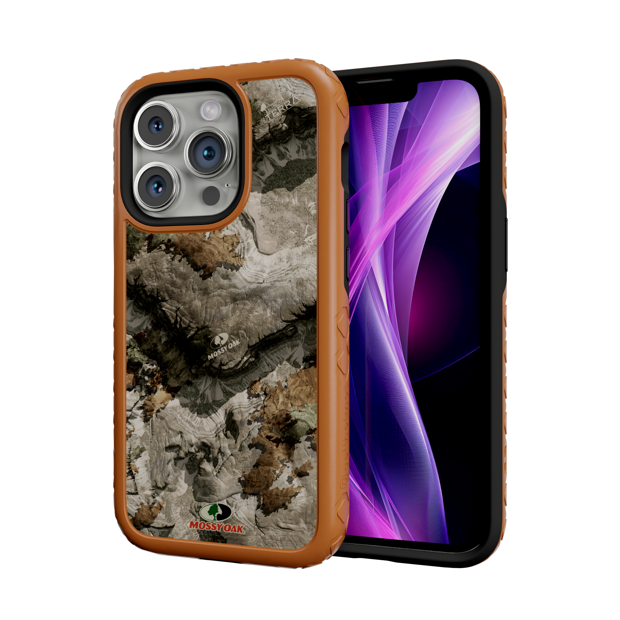 Mossy Oak MagSafe® Dual Layer Case for Apple iPhone 14 Pro - Terra Gila Pumpkin Spice