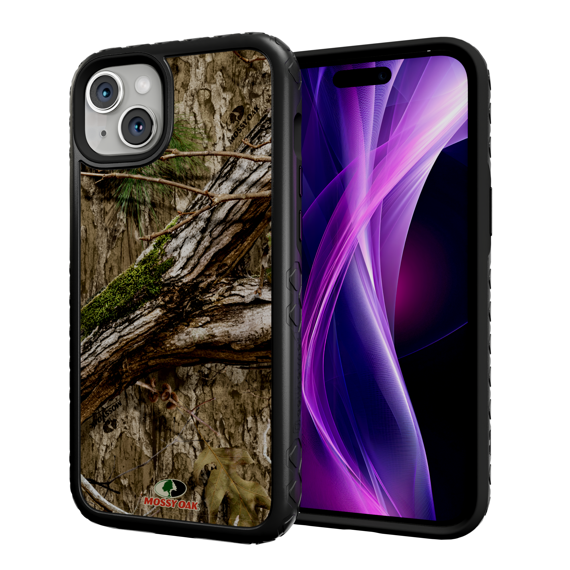 Mossy Oak MagSafe® Dual Layer Case for Apple iPhone 14 Plus- Country DNA Onyx Black