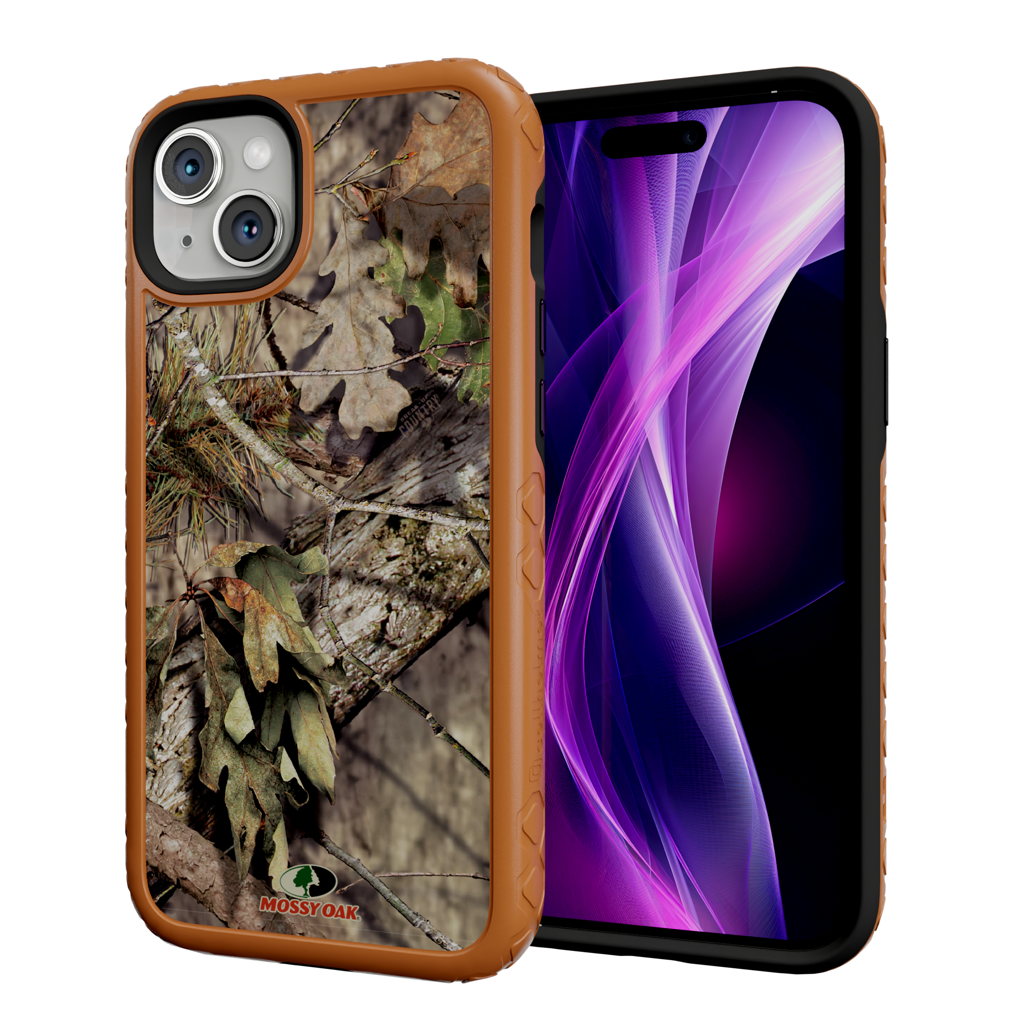 Mossy Oak MagSafe® Dual Layer Case for Apple iPhone 14 Plus- Breakup Country Pumpkin Spice