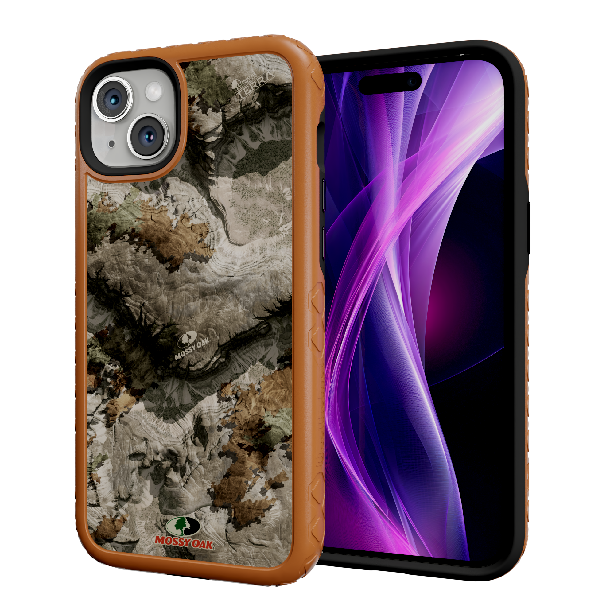 Mossy Oak MagSafe® Dual Layer Case for Apple iPhone 14 Plus- Terra Gila Pumpkin Spice