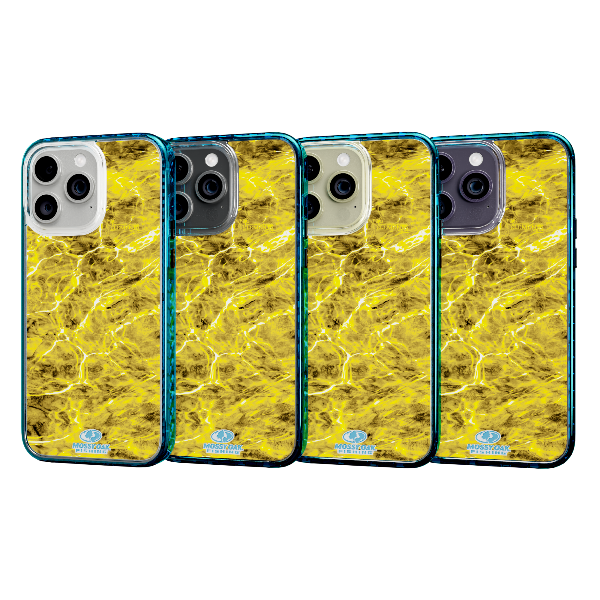 Mossy Oak MagSafe® Dual Layer Case for Apple iPhone 14 Pro Max - Agua Yellowfin Deep Sea Blue