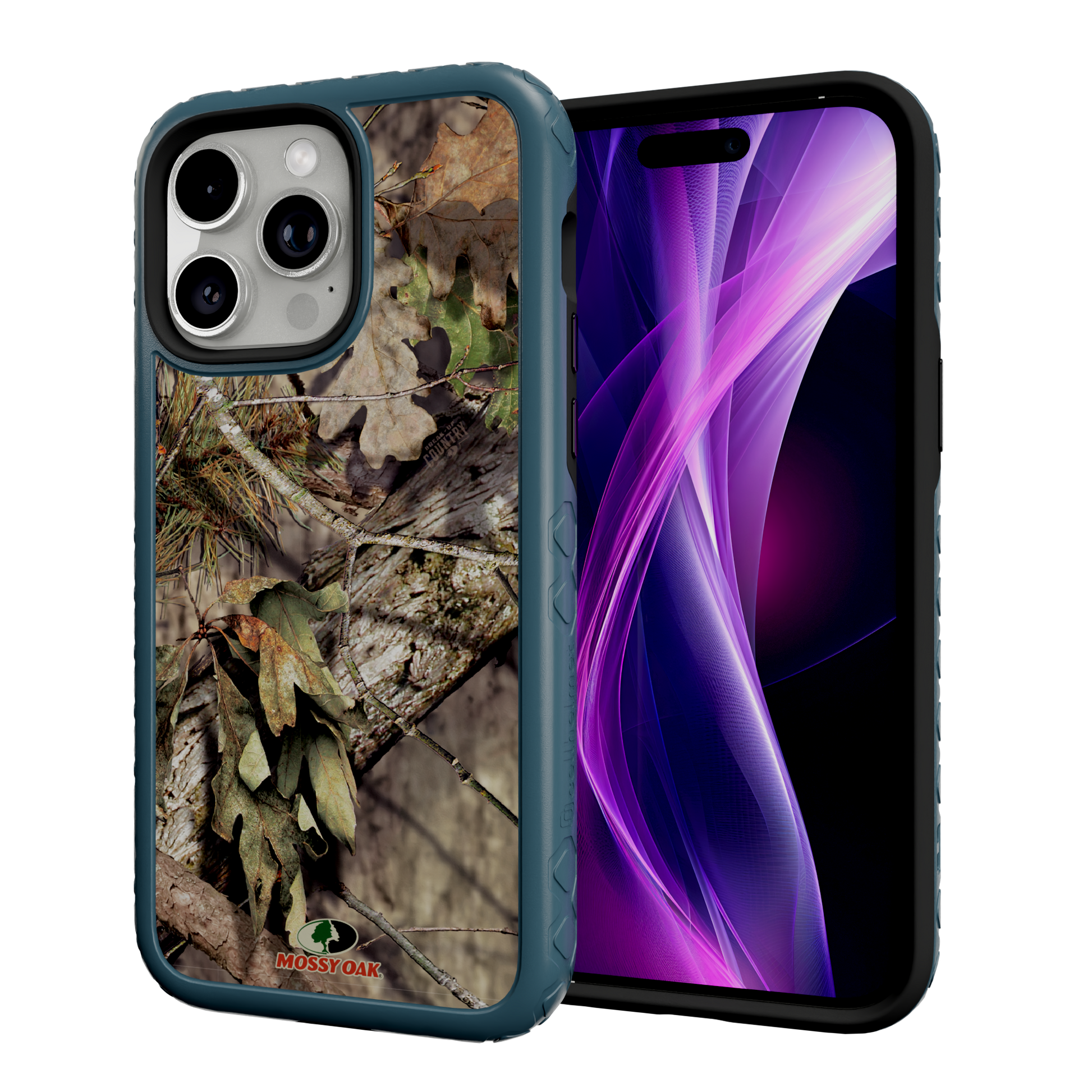 Mossy Oak MagSafe® Dual Layer Case for Apple iPhone 14 Pro Max - Breakup Country Deep Sea Blue