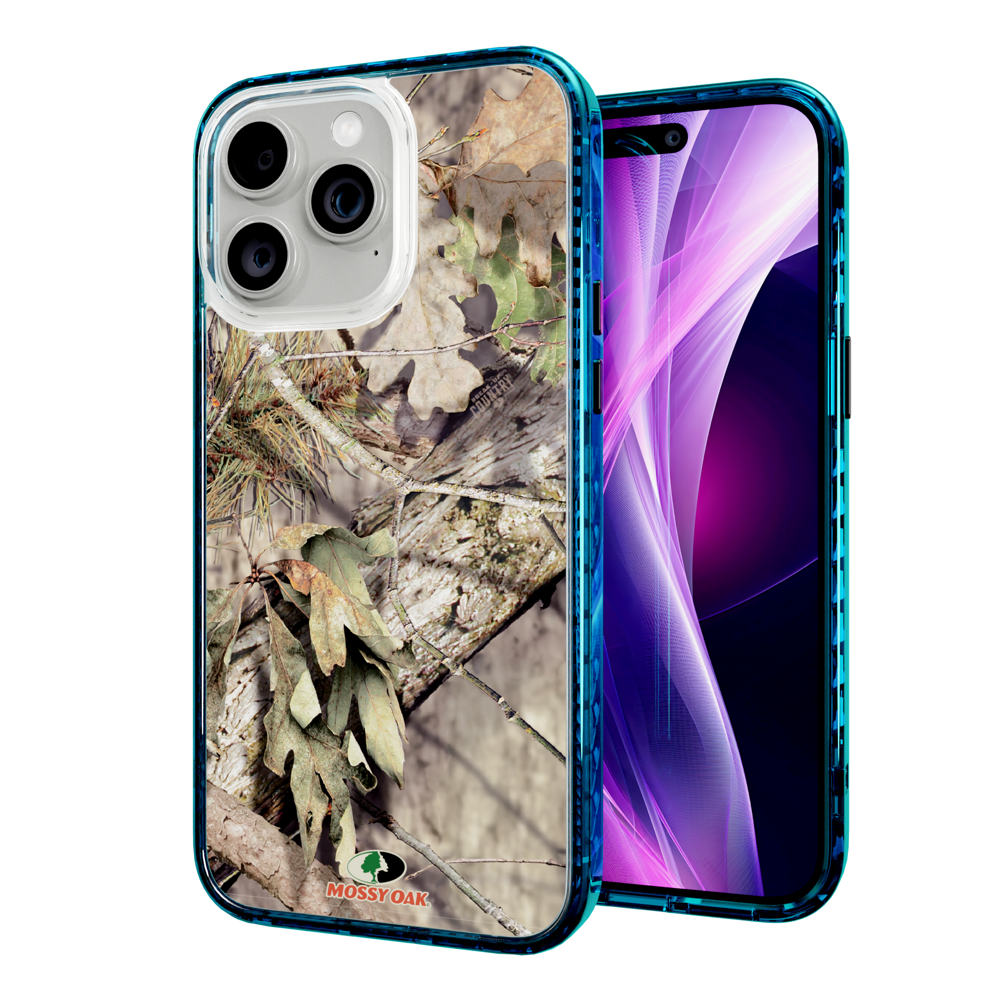 Mossy Oak MagSafe® Dual Layer Case for Apple iPhone 14 Pro Max - Breakup Country Deep Sea Blue