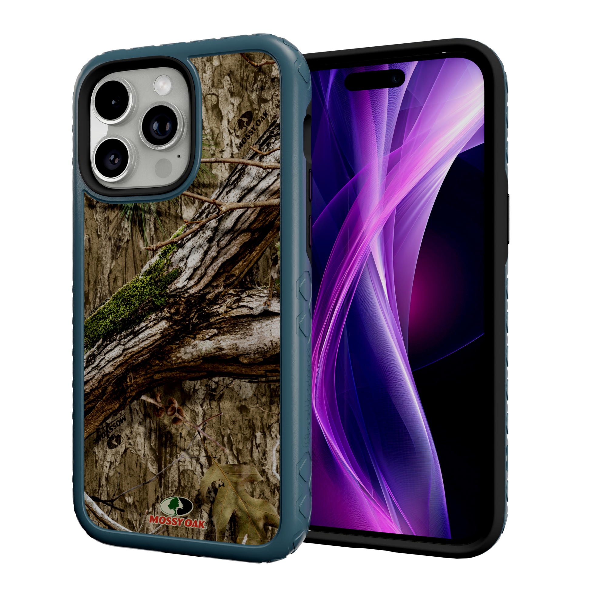 Mossy Oak MagSafe® Dual Layer Case for Apple iPhone 14 Pro Max - Country DNA Deep Sea Blue