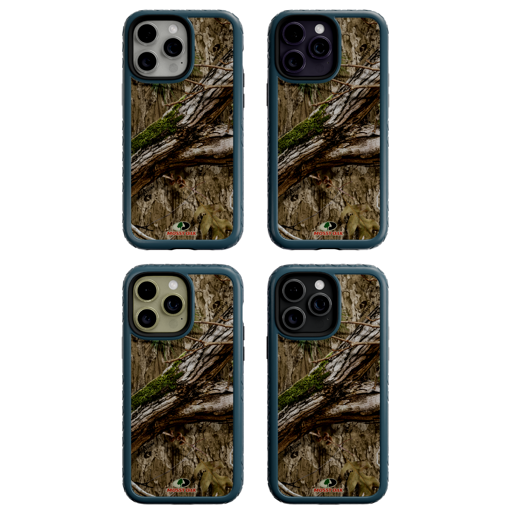 Mossy Oak MagSafe® Dual Layer Case for Apple iPhone 14 Pro Max - Country DNA Deep Sea Blue