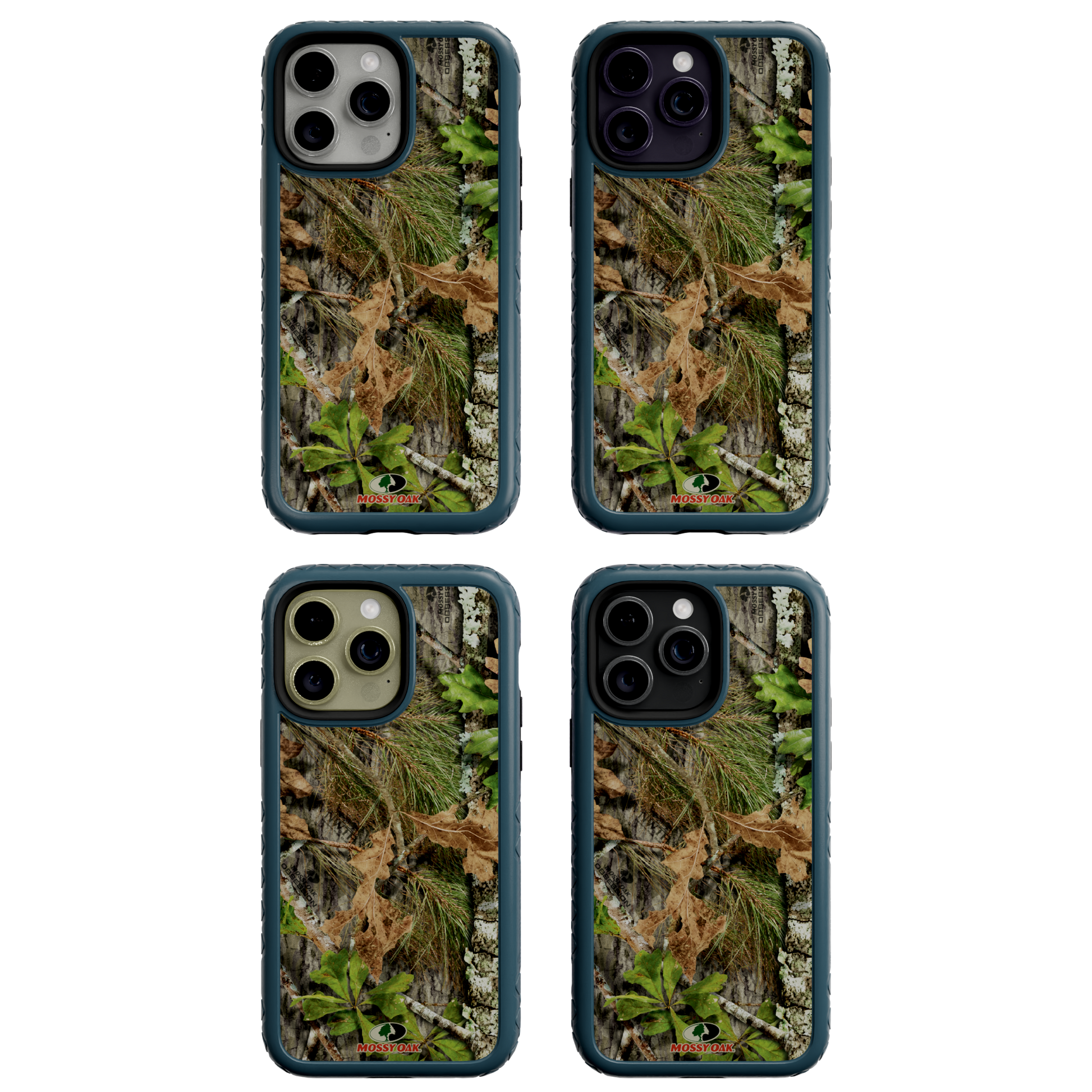 Mossy Oak | MagSafe Dual Layer Case for Apple iPhone 14 Pro Max | Obsession | Fortitude Series Deep Sea Blue