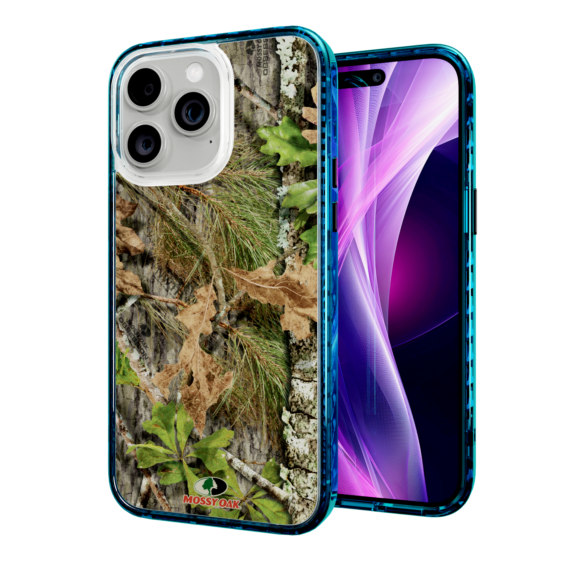 Mossy Oak | MagSafe Dual Layer Case for Apple iPhone 14 Pro Max | Obsession | Fortitude Series Deep Sea Blue