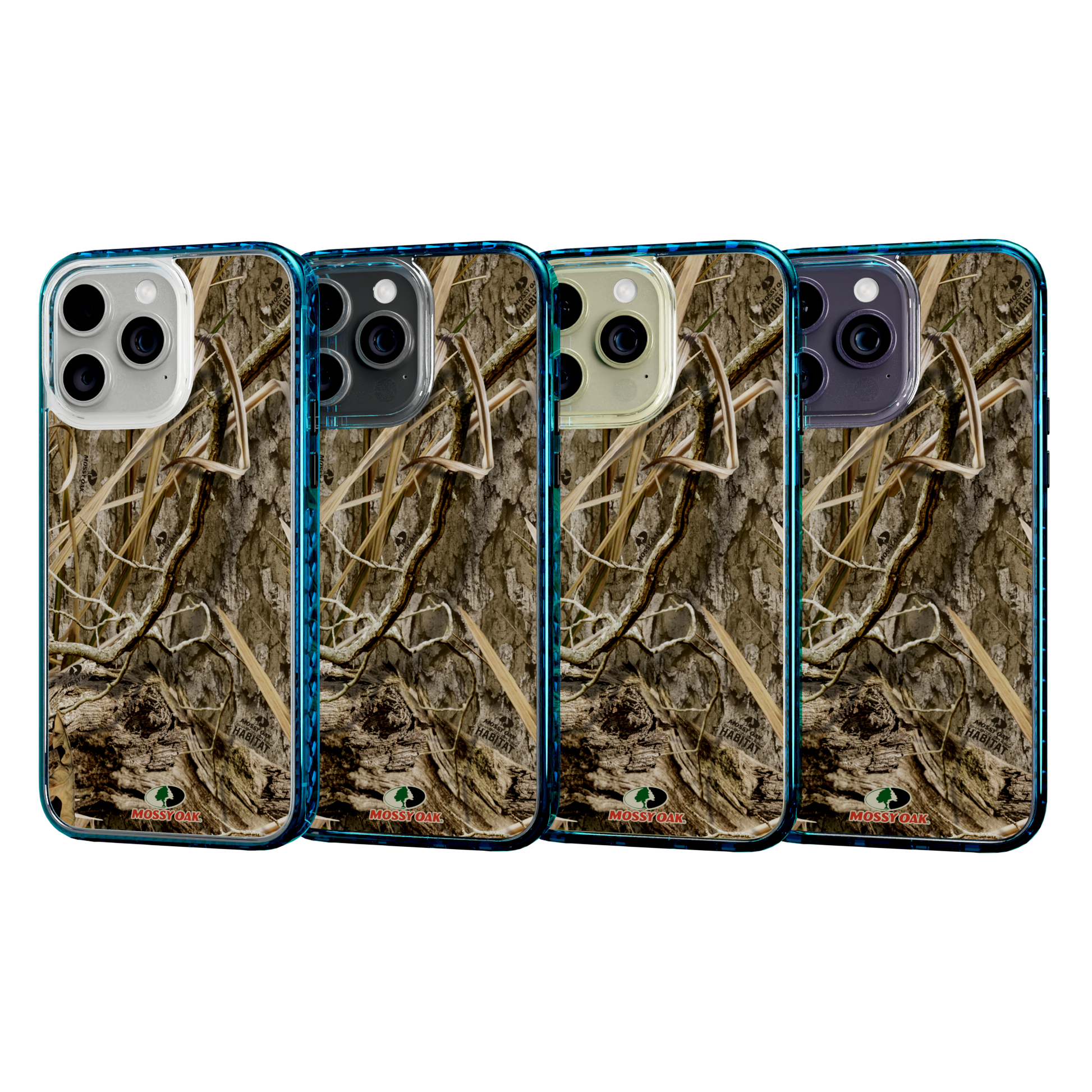 Mossy Oak Fortitude Series for Apple iPhone 14 Pro Max - Shadow Grass Deep Sea Blue