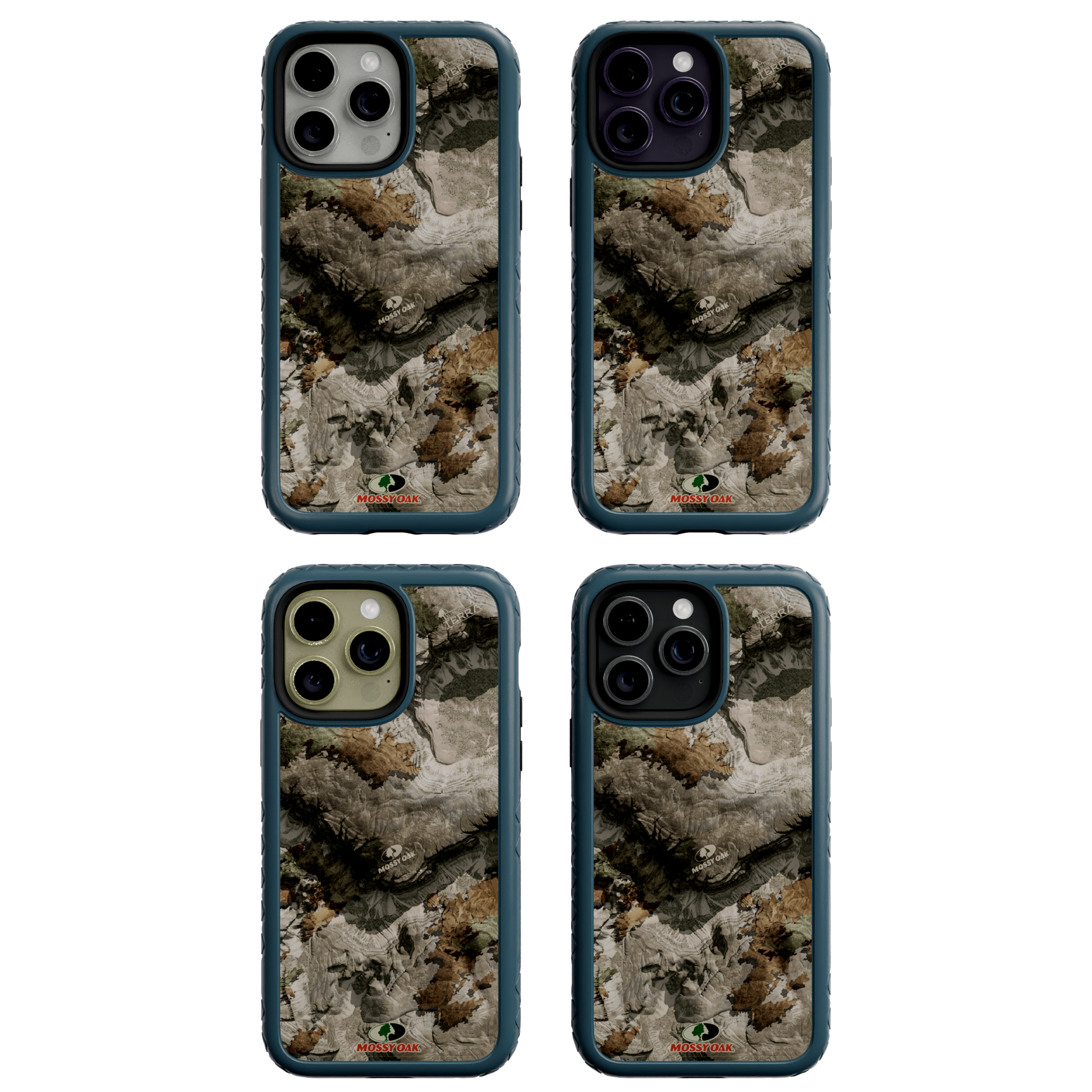 Mossy Oak MagSafe® Dual Layer Case for Apple iPhone 14 Pro Max - Terra Gila Deep Sea Blue