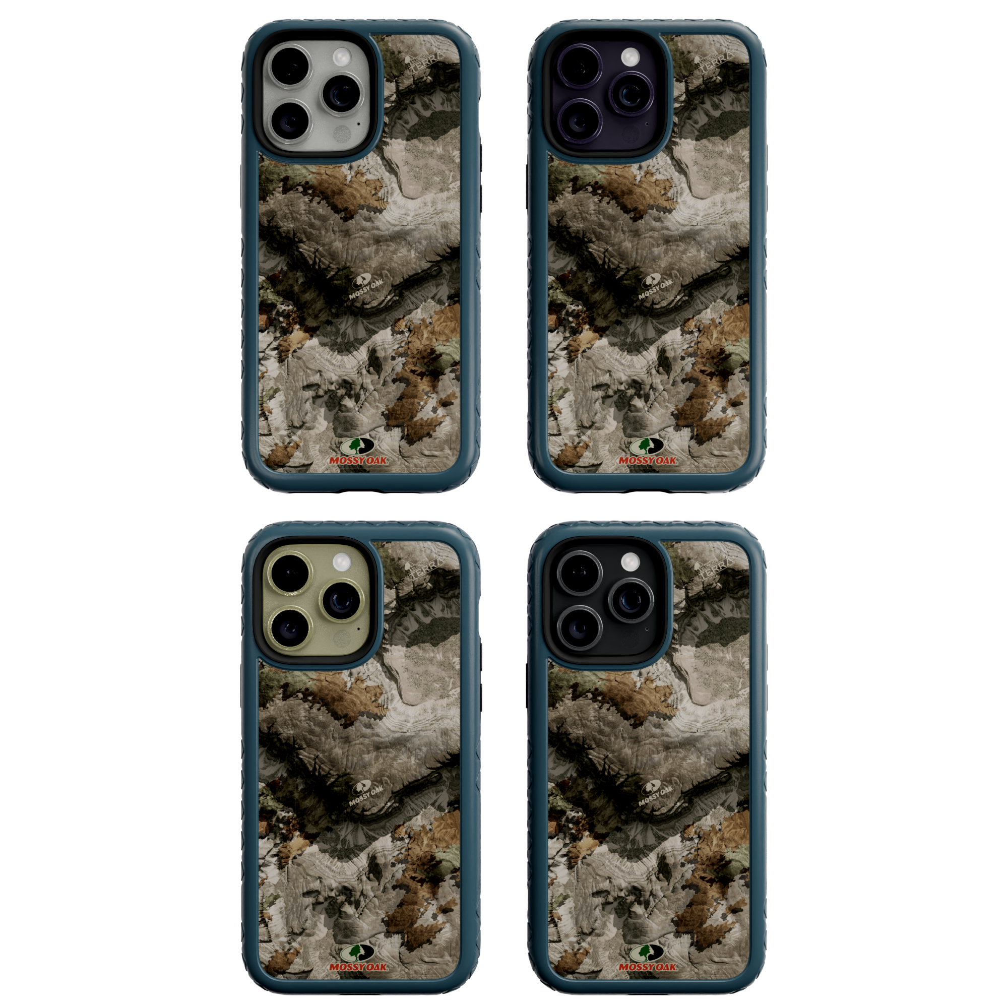 Mossy Oak MagSafe® Dual Layer Case for Apple iPhone 14 Pro Max - Terra Gila Deep Sea Blue