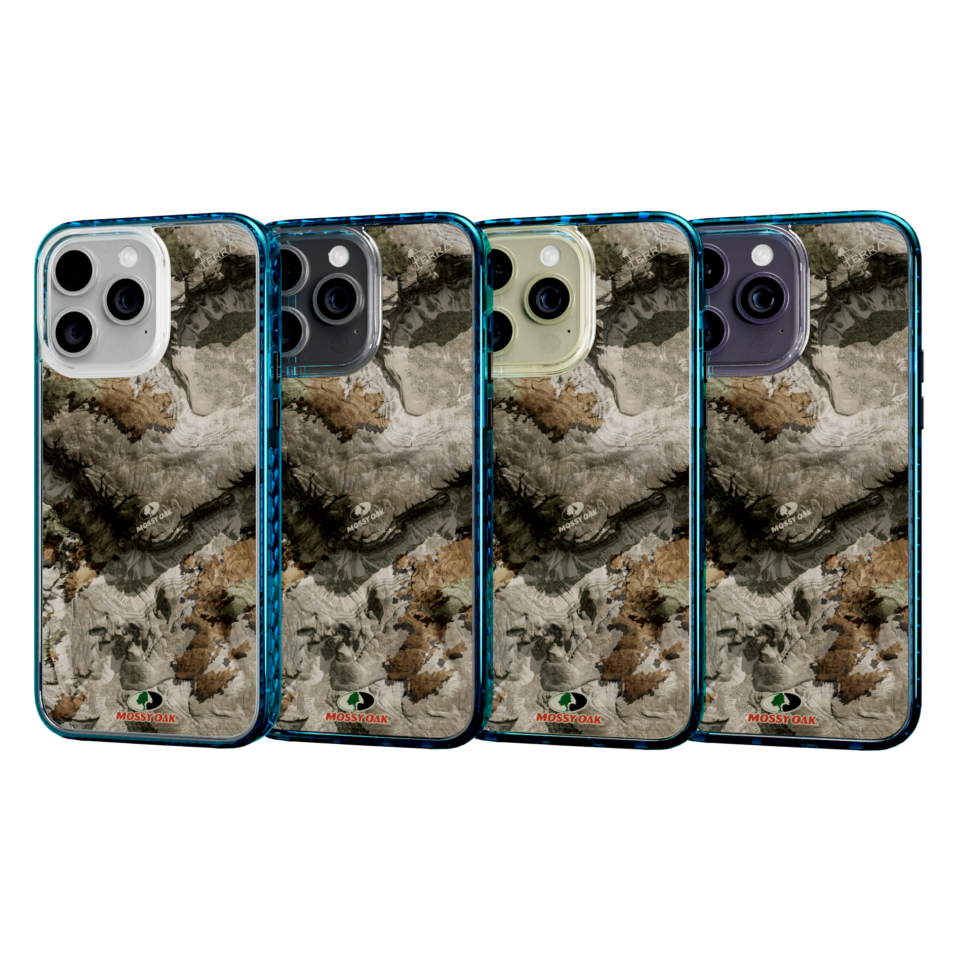 Mossy Oak MagSafe® Dual Layer Case for Apple iPhone 14 Pro Max - Terra Gila Deep Sea Blue