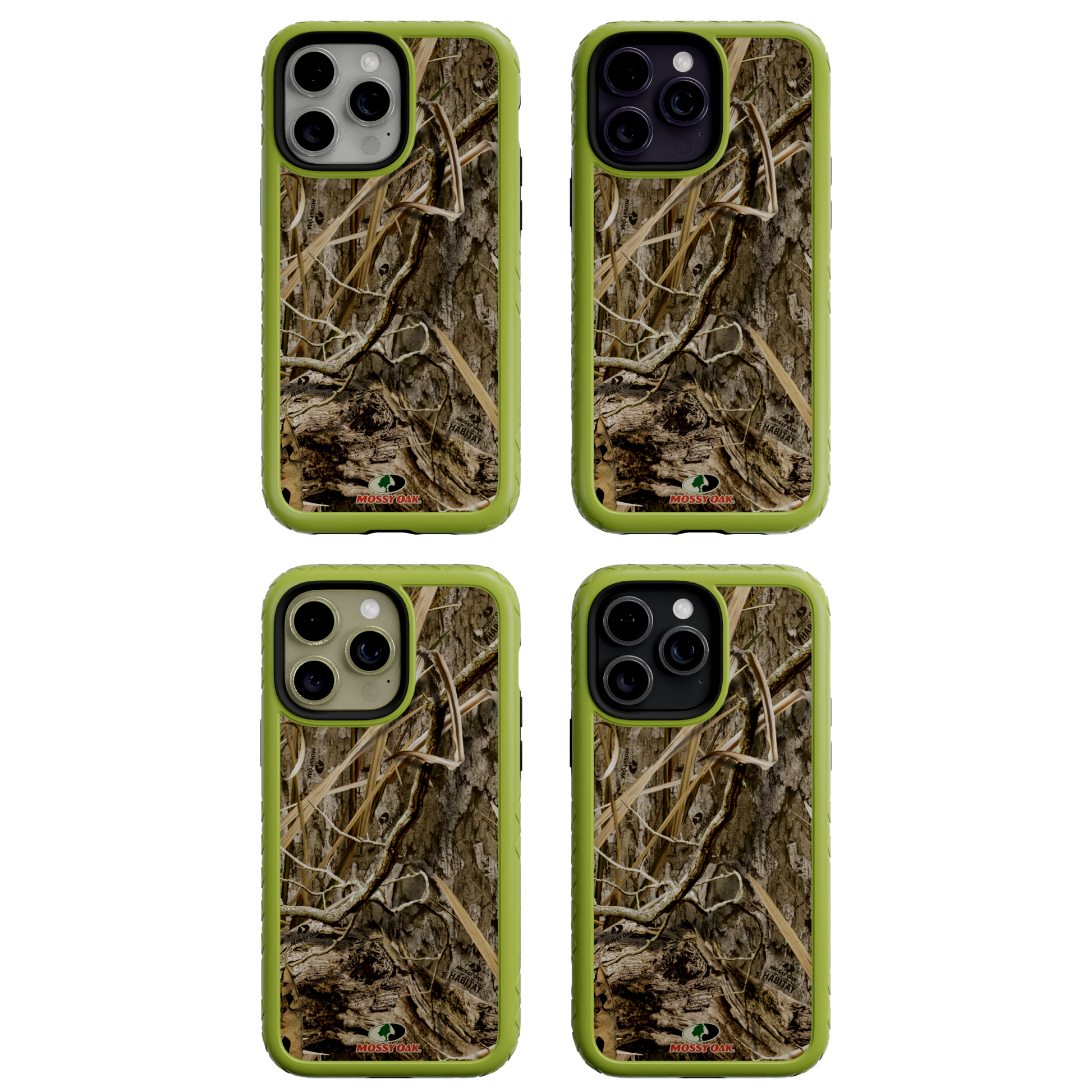 Mossy Oak Fortitude Series for Apple iPhone 14 Pro Max - Shadow Grass Electric Lime