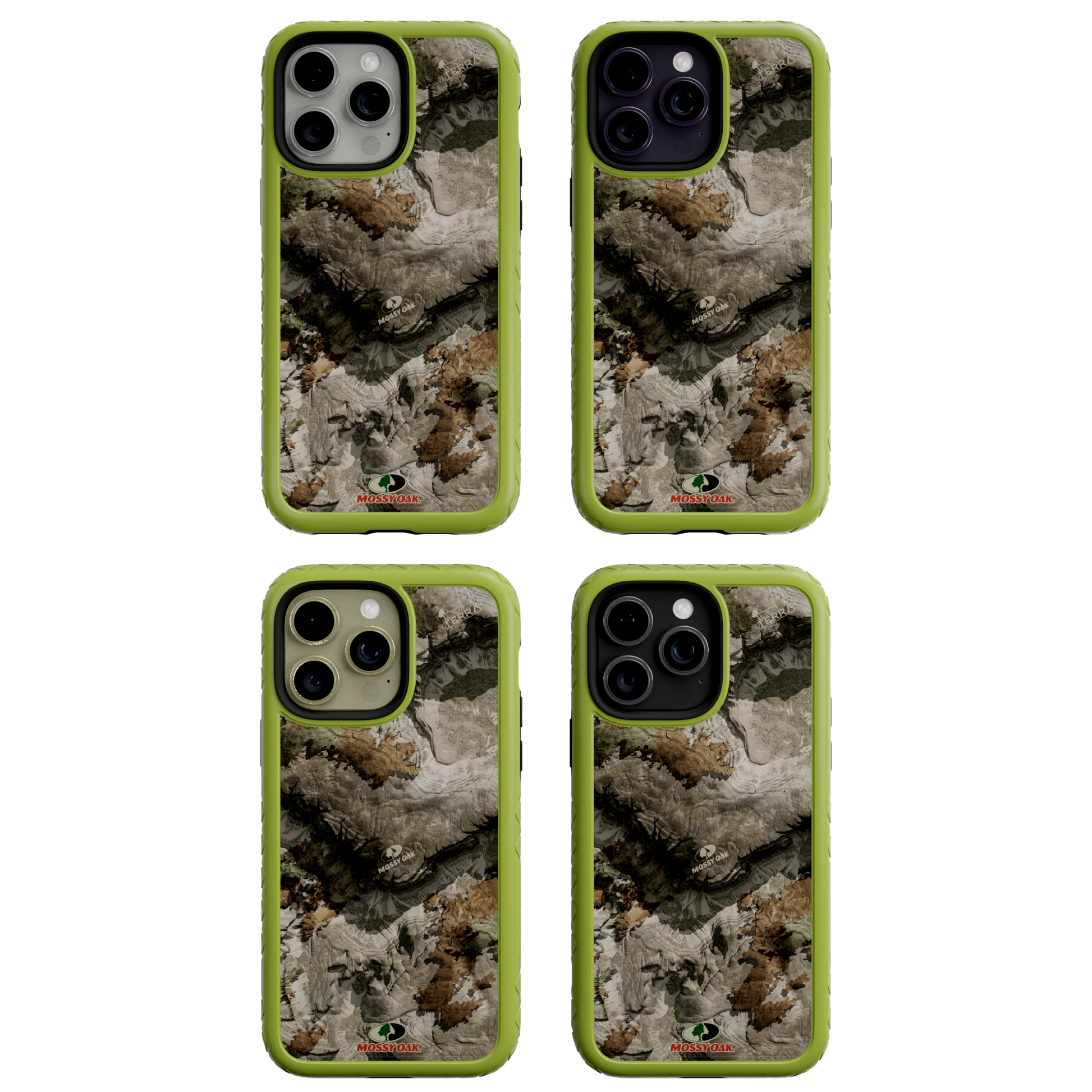 Mossy Oak MagSafe® Dual Layer Case for Apple iPhone 14 Pro Max - Terra Gila Electric Lime