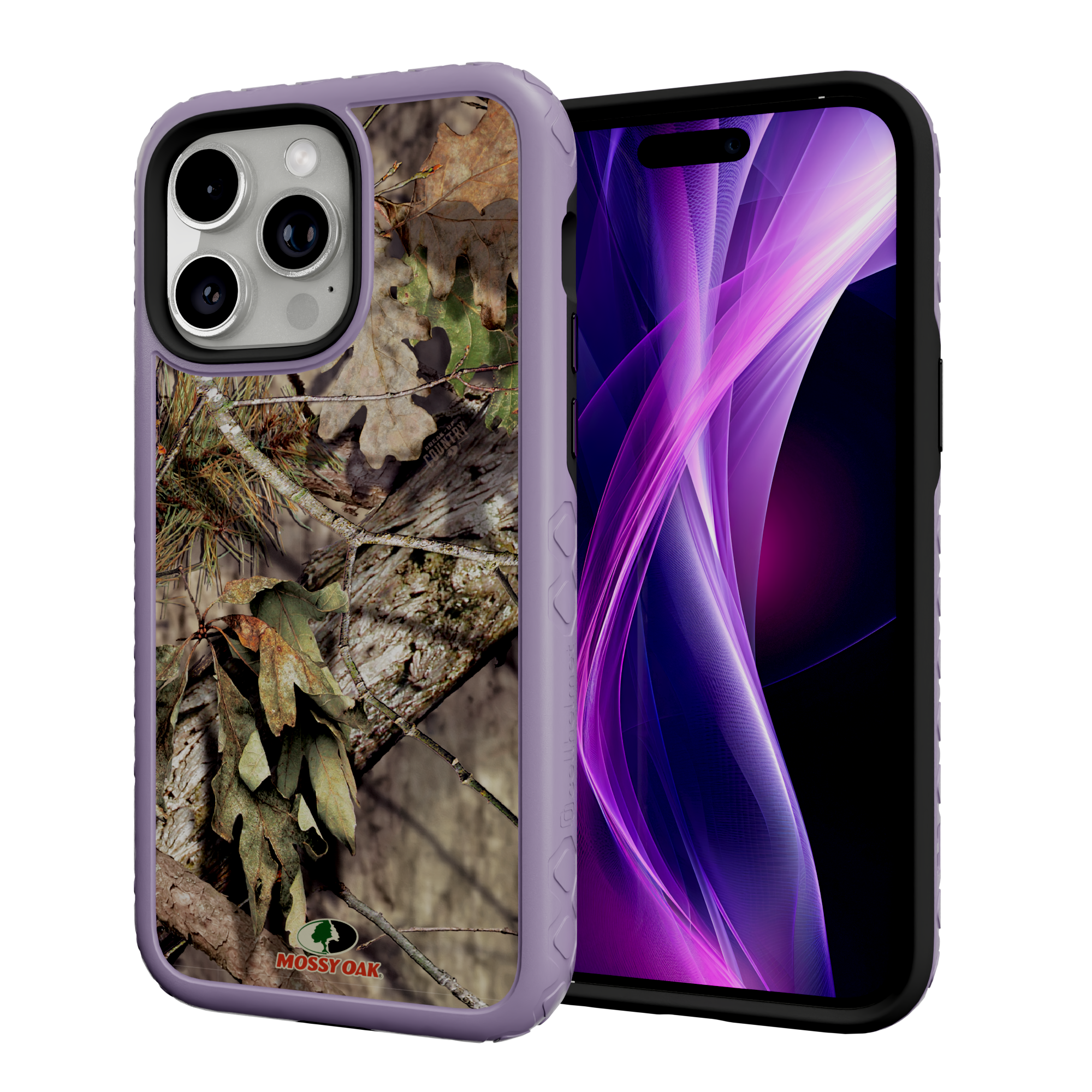 Mossy Oak MagSafe® Dual Layer Case for Apple iPhone 14 Pro Max - Breakup Country Lilac Blossom Purple