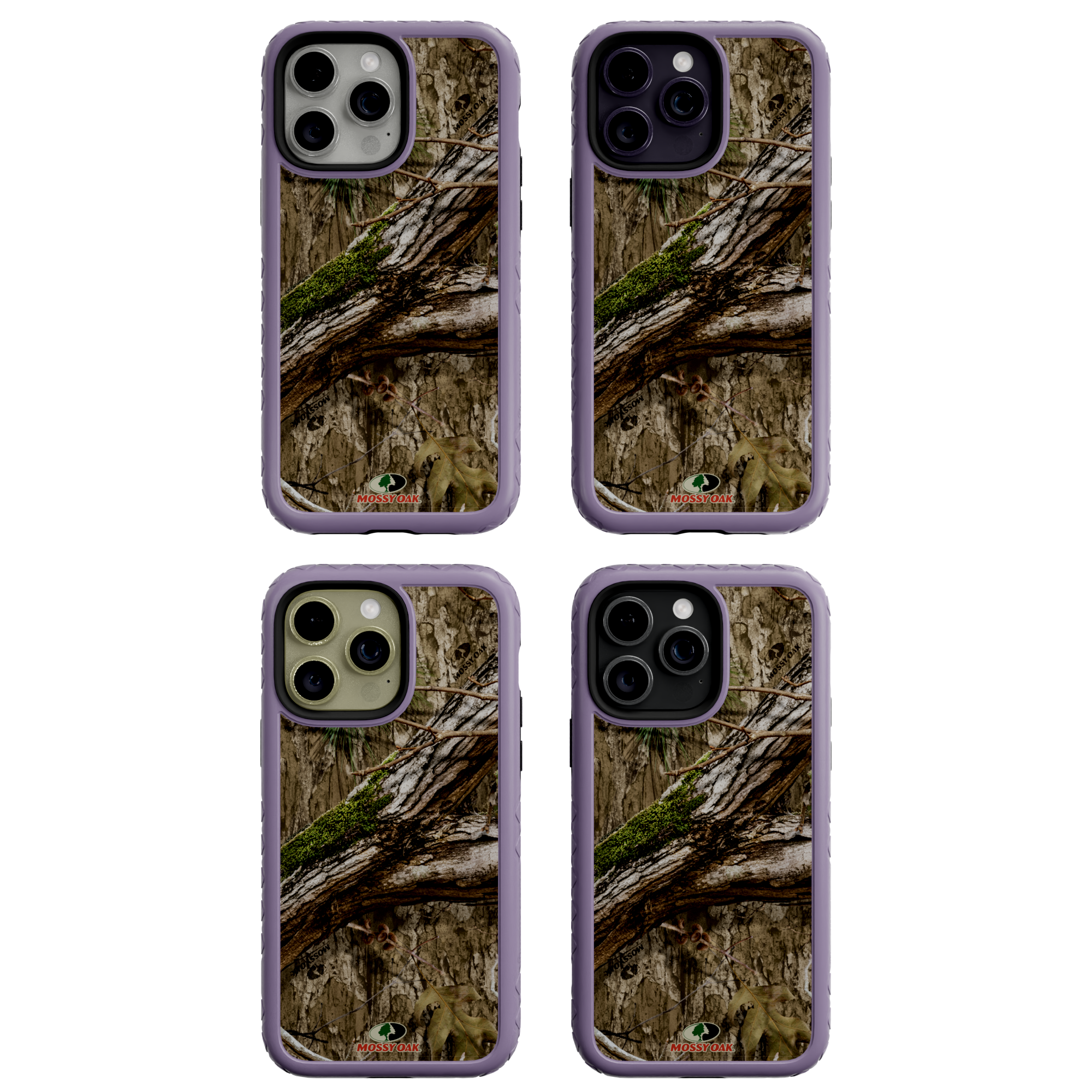 Mossy Oak MagSafe® Dual Layer Case for Apple iPhone 14 Pro Max - Country DNA Lilac Blossom Purple