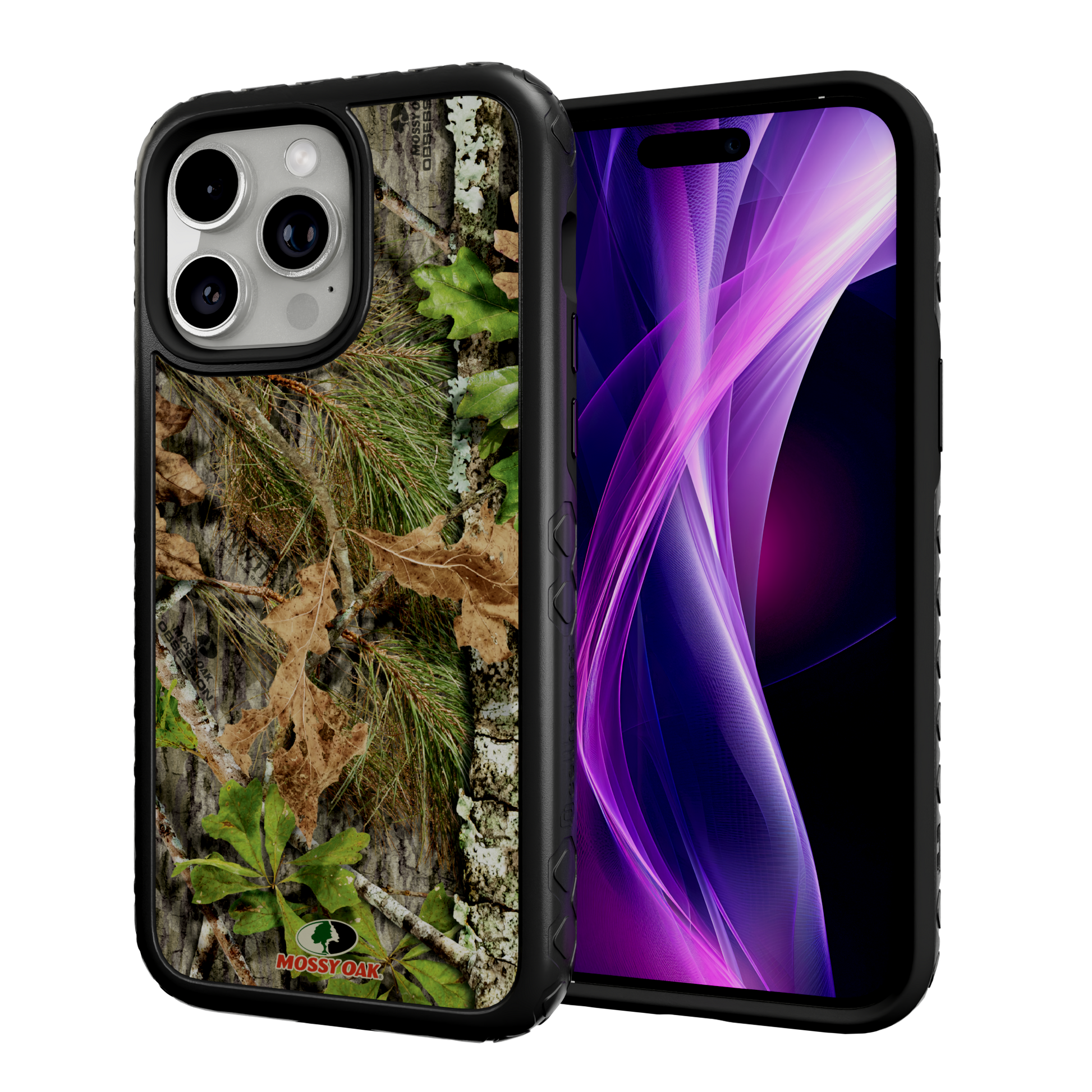 Mossy Oak | MagSafe Dual Layer Case for Apple iPhone 14 Pro Max | Obsession | Fortitude Series Onyx Black