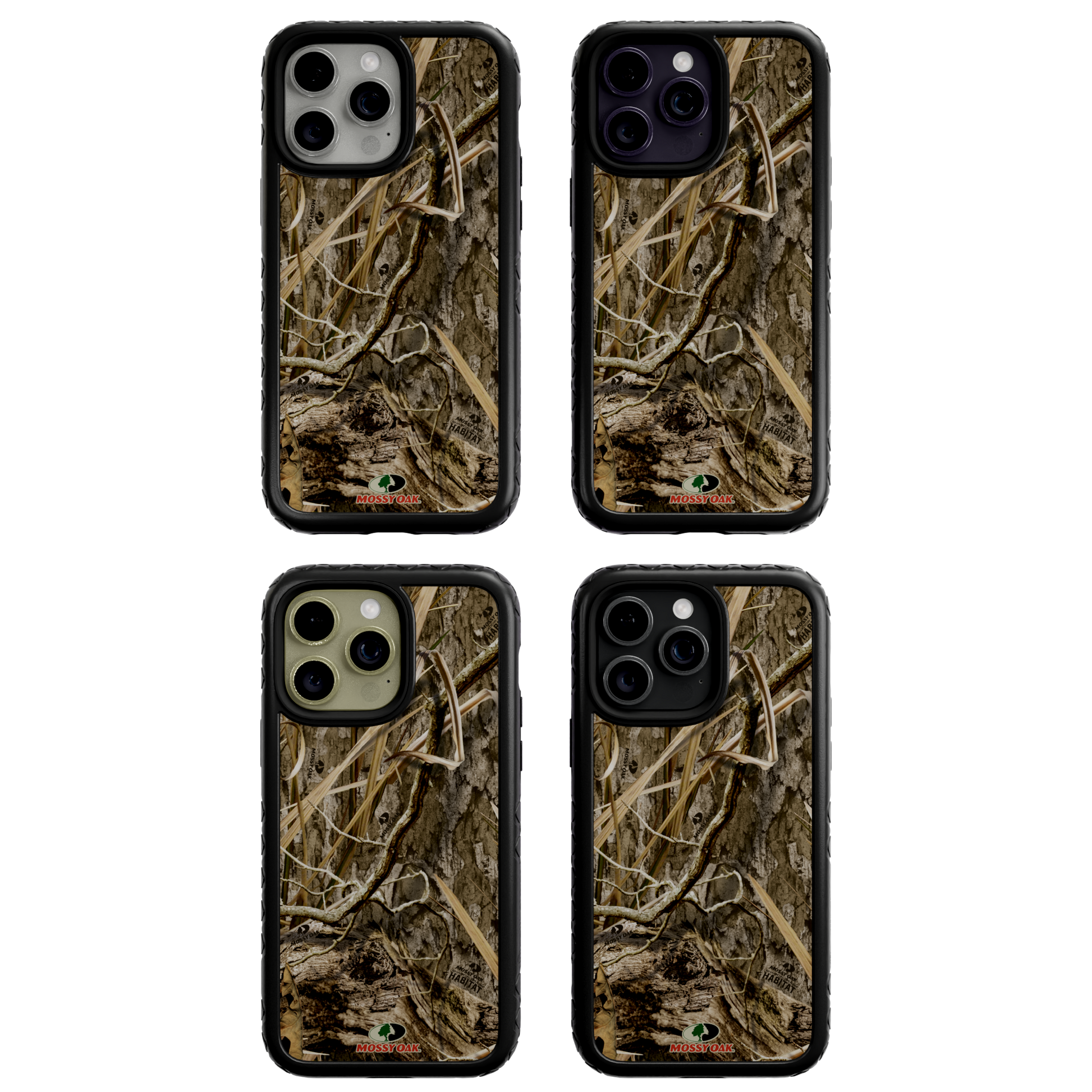 Mossy Oak Fortitude Series for Apple iPhone 14 Pro Max - Shadow Grass Onyx Black