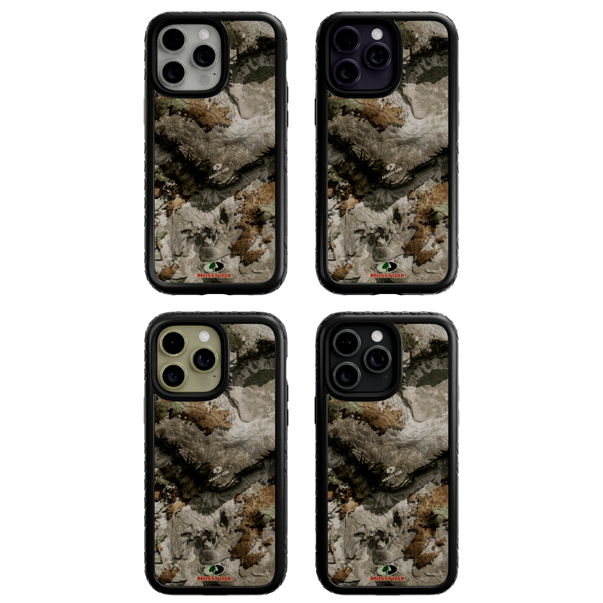 Mossy Oak MagSafe® Dual Layer Case for Apple iPhone 14 Pro Max - Terra Gila Onyx Black