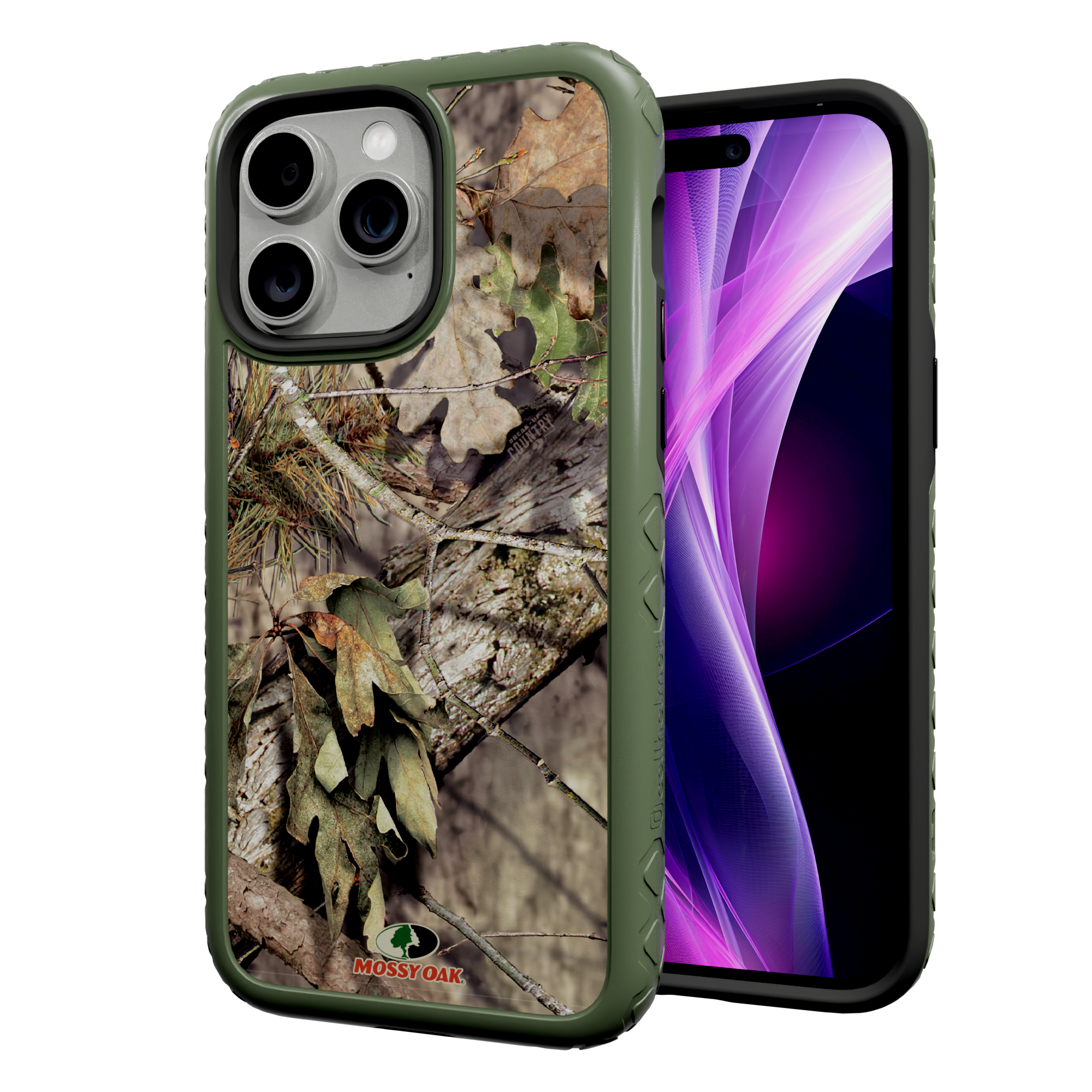 Mossy Oak MagSafe® Dual Layer Case for Apple iPhone 14 Pro Max - Breakup Country Olive Drab Green