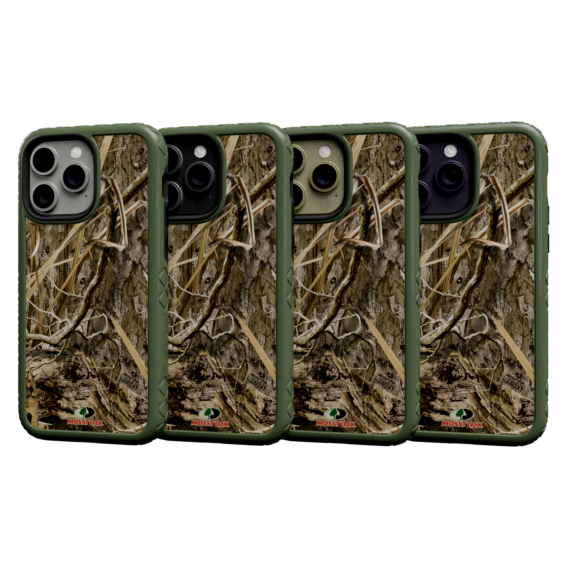 Mossy Oak Fortitude Series for Apple iPhone 14 Pro Max - Shadow Grass Olive Drab Green