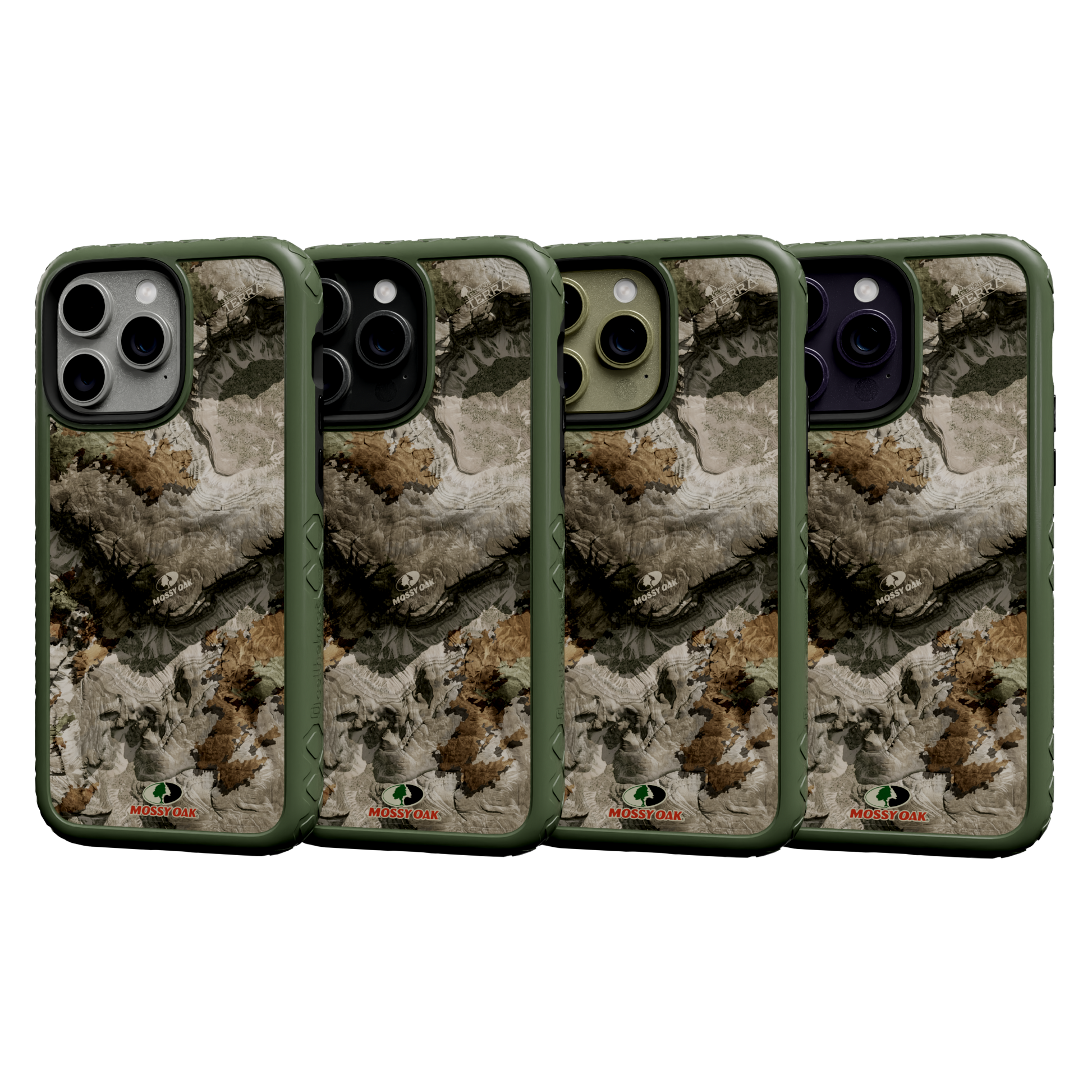 Mossy Oak MagSafe® Dual Layer Case for Apple iPhone 14 Pro Max - Terra Gila Olive Drab Green