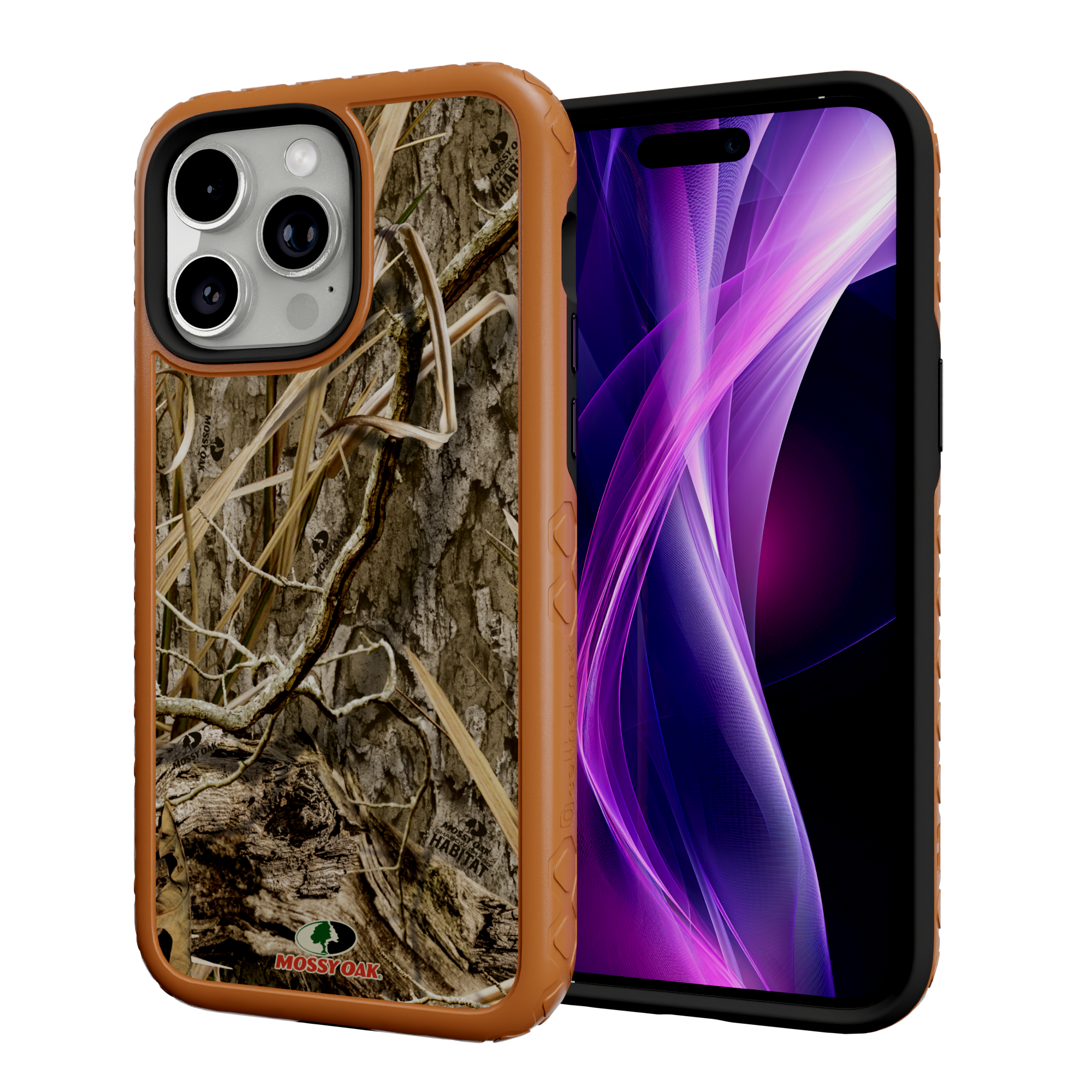 Mossy Oak Fortitude Series for Apple iPhone 14 Pro Max - Shadow Grass Pumpkin Spice