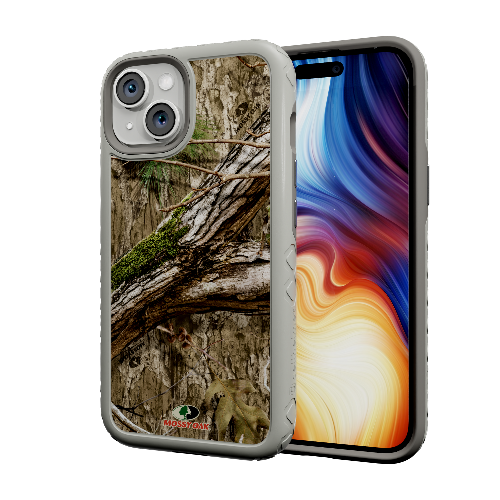 Mossy Oak Protective Case for Apple iPhone 13 Mini - Country DNA Gray