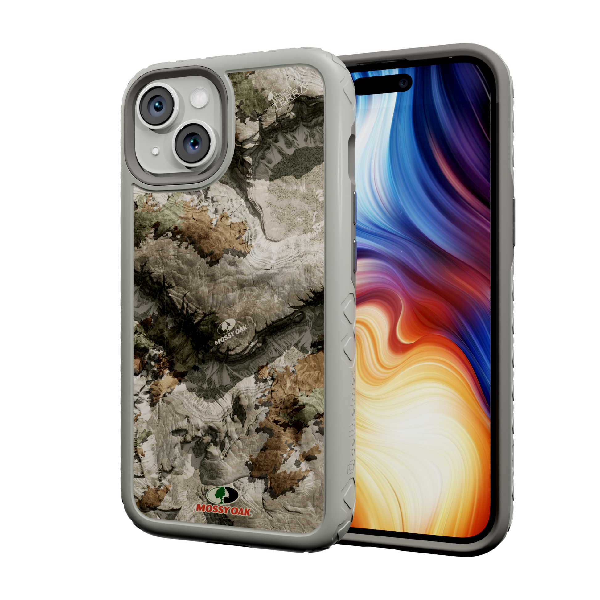 Mossy Oak Protective Case for Apple iPhone 13 MIni - Terra Gila Gray