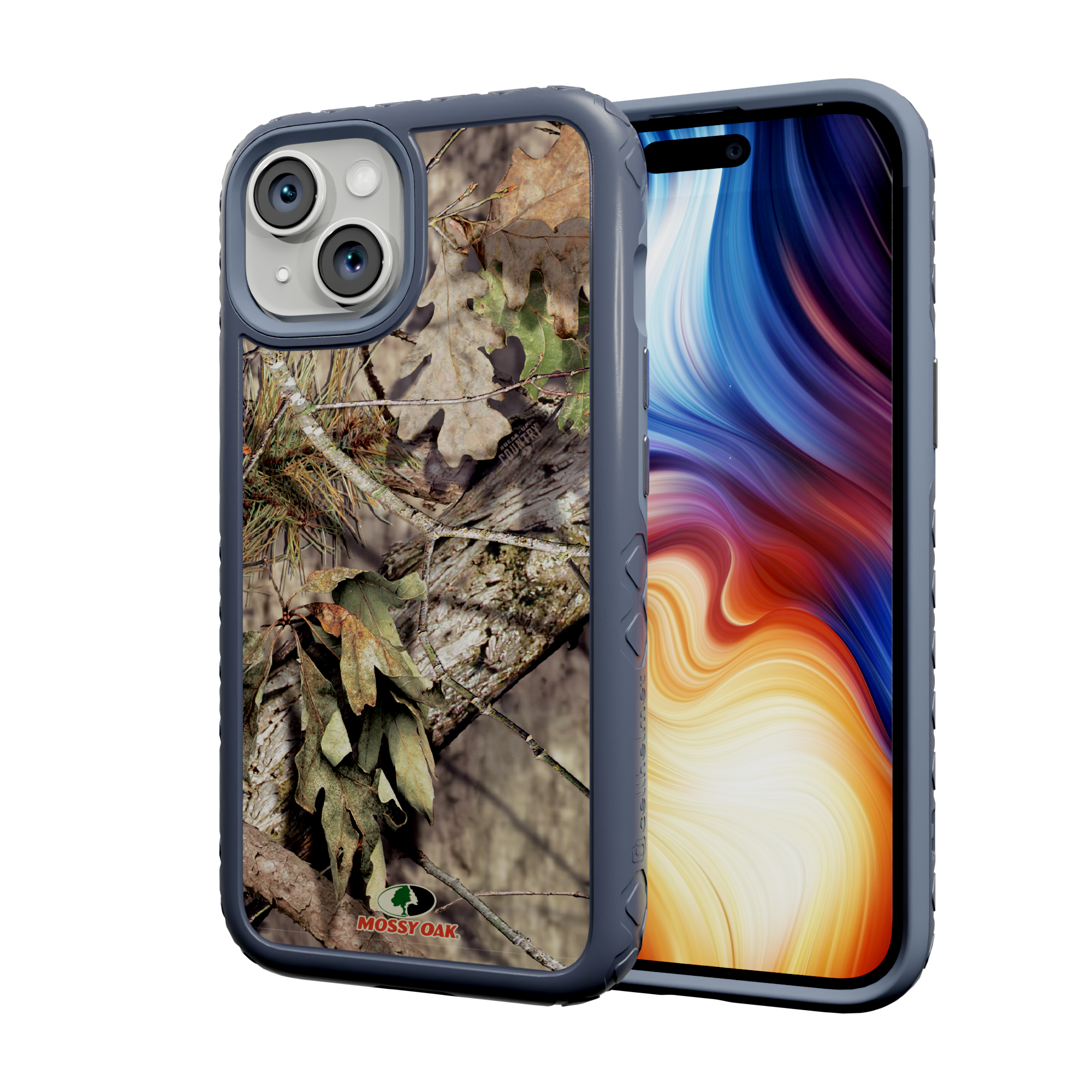 Mossy Oak Protective Case for Apple iPhone 13 Mini - Breakup Country Slate Blue