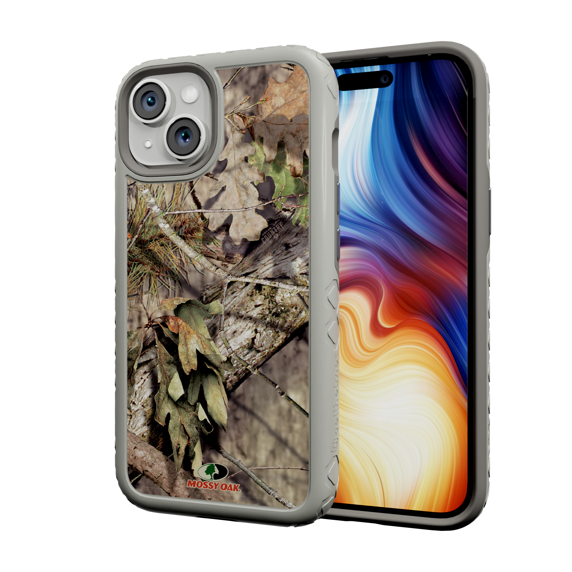 Mossy Oak Protective Case for Apple iPhone 13 - Breakup Country Gray