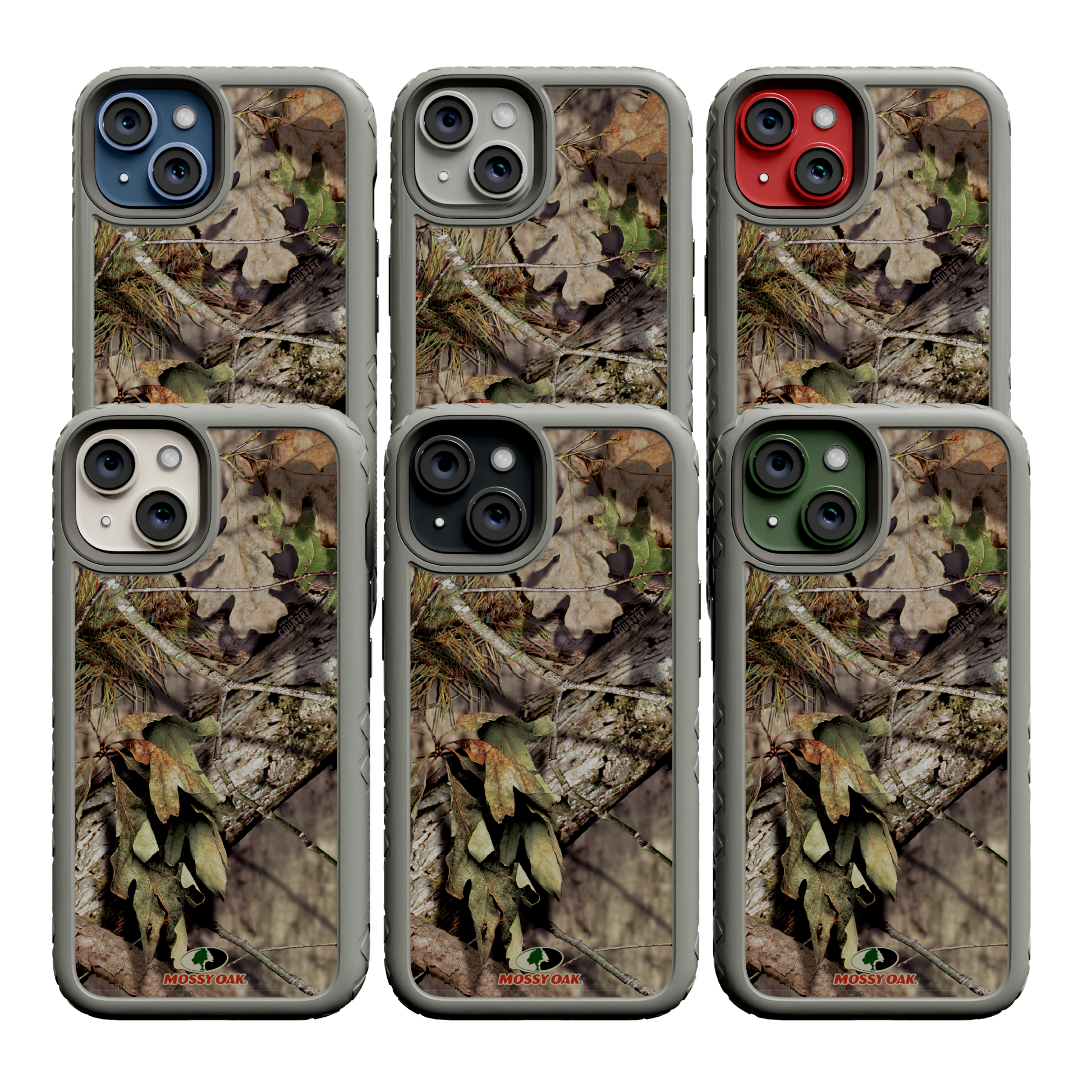Mossy Oak Protective Case for Apple iPhone 13 - Breakup Country Gray