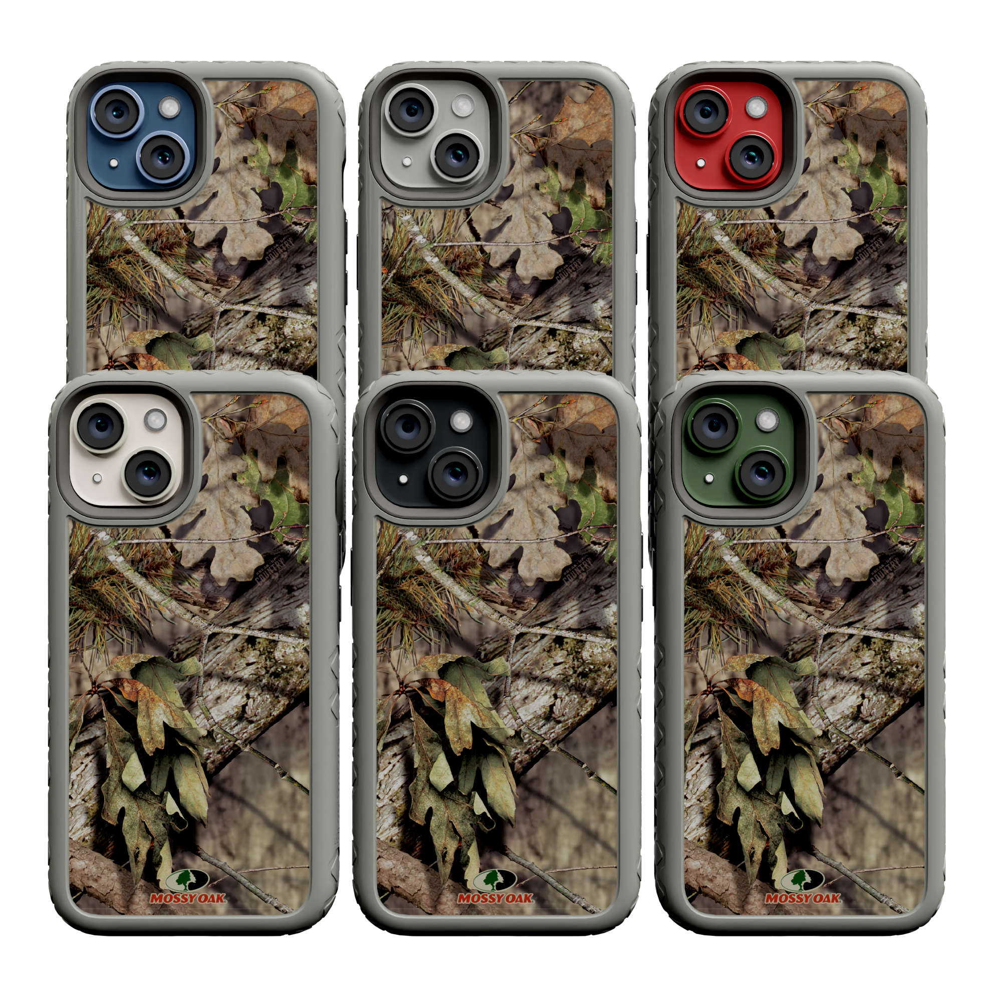 Mossy Oak Protective Case for Apple iPhone 13 - Breakup Country Gray