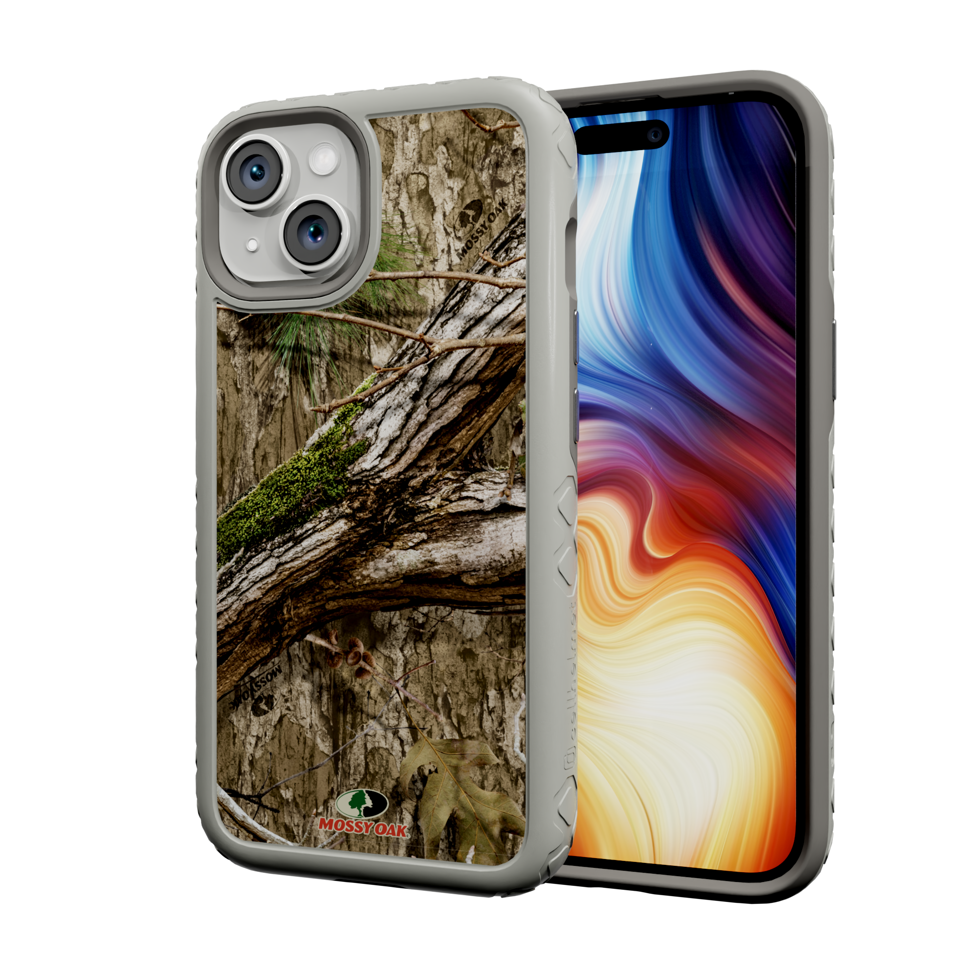 Mossy Oak Protective Case for Apple iPhone 13 - Country DNA Gray