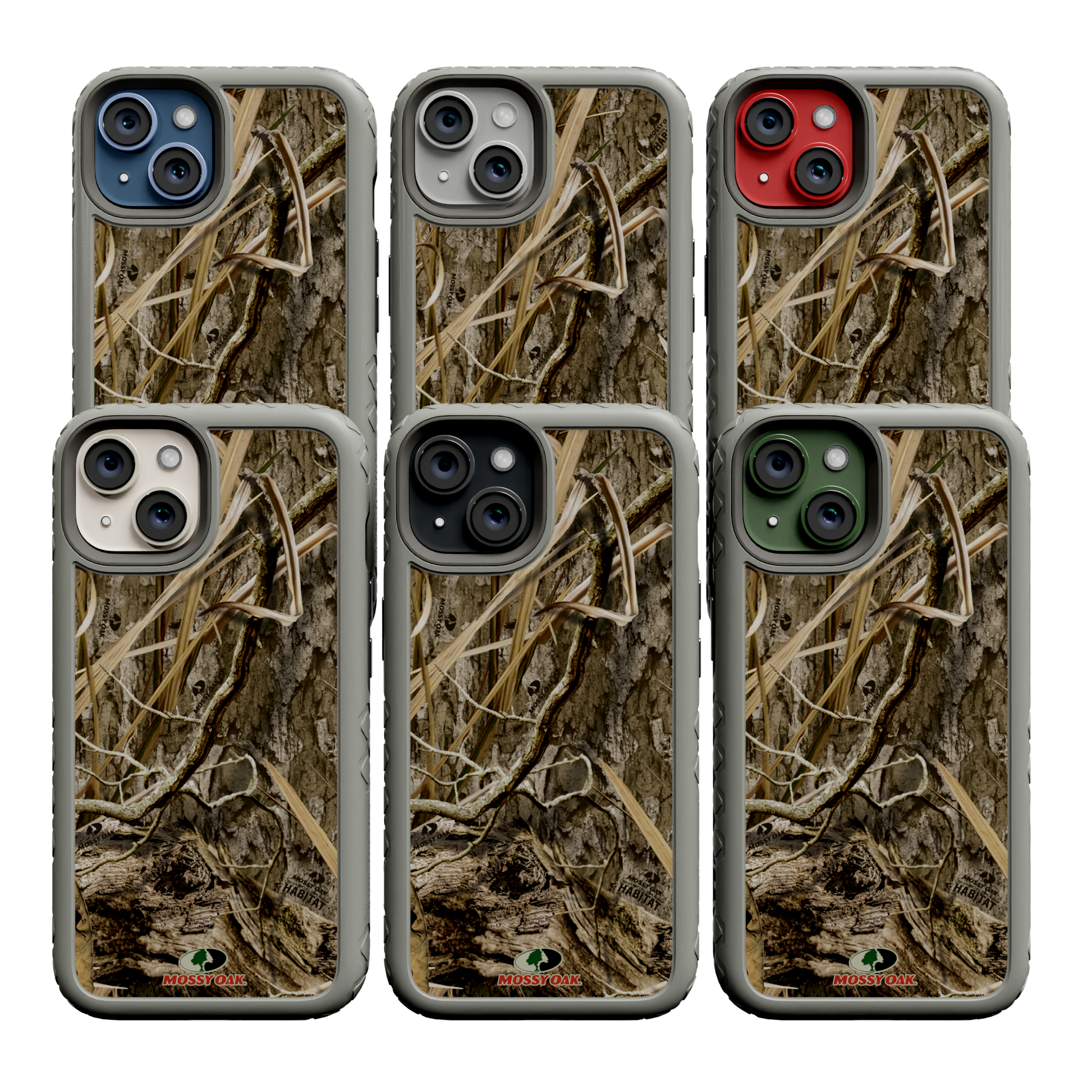 Mossy Oak Protective Case for Apple iPhone 13 - Shadow Grass Gray