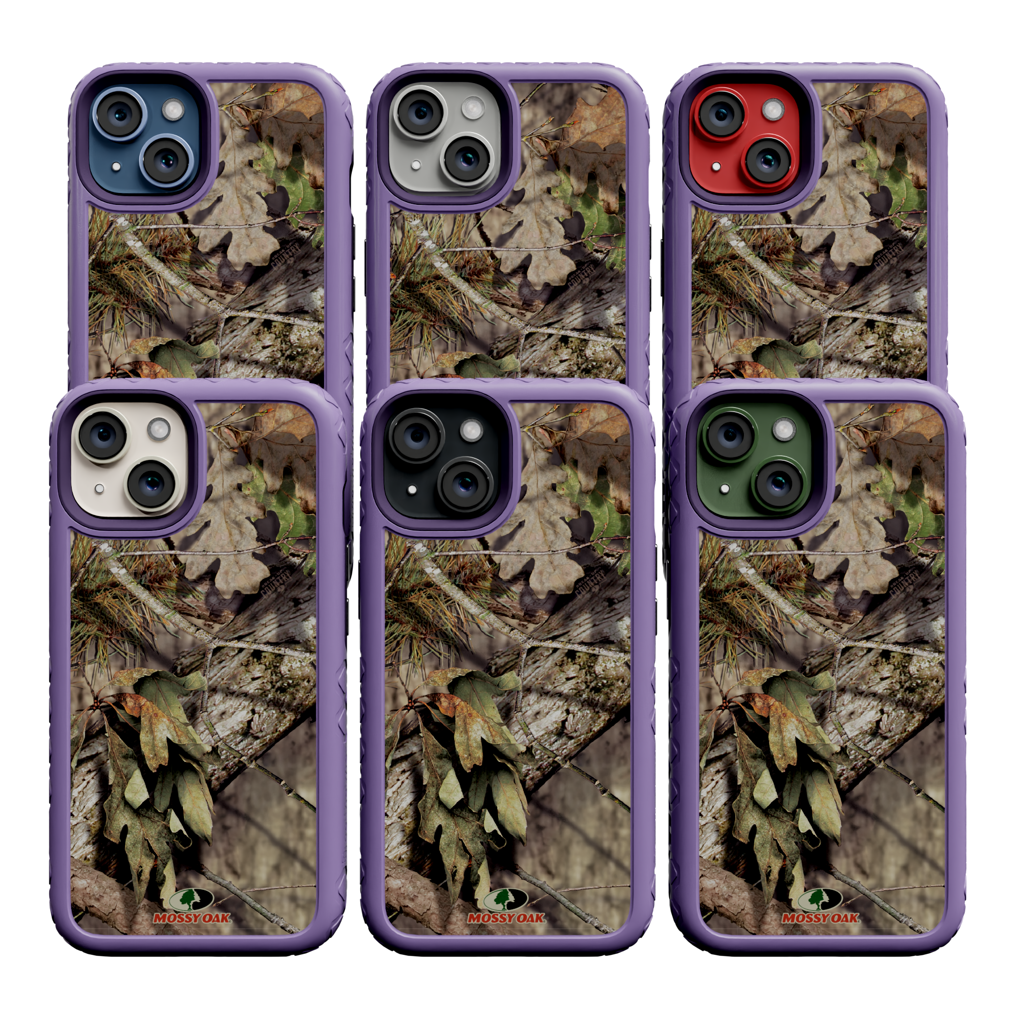 Mossy Oak Protective Case for Apple iPhone 13 - Breakup Country Lilac Blossom Purple