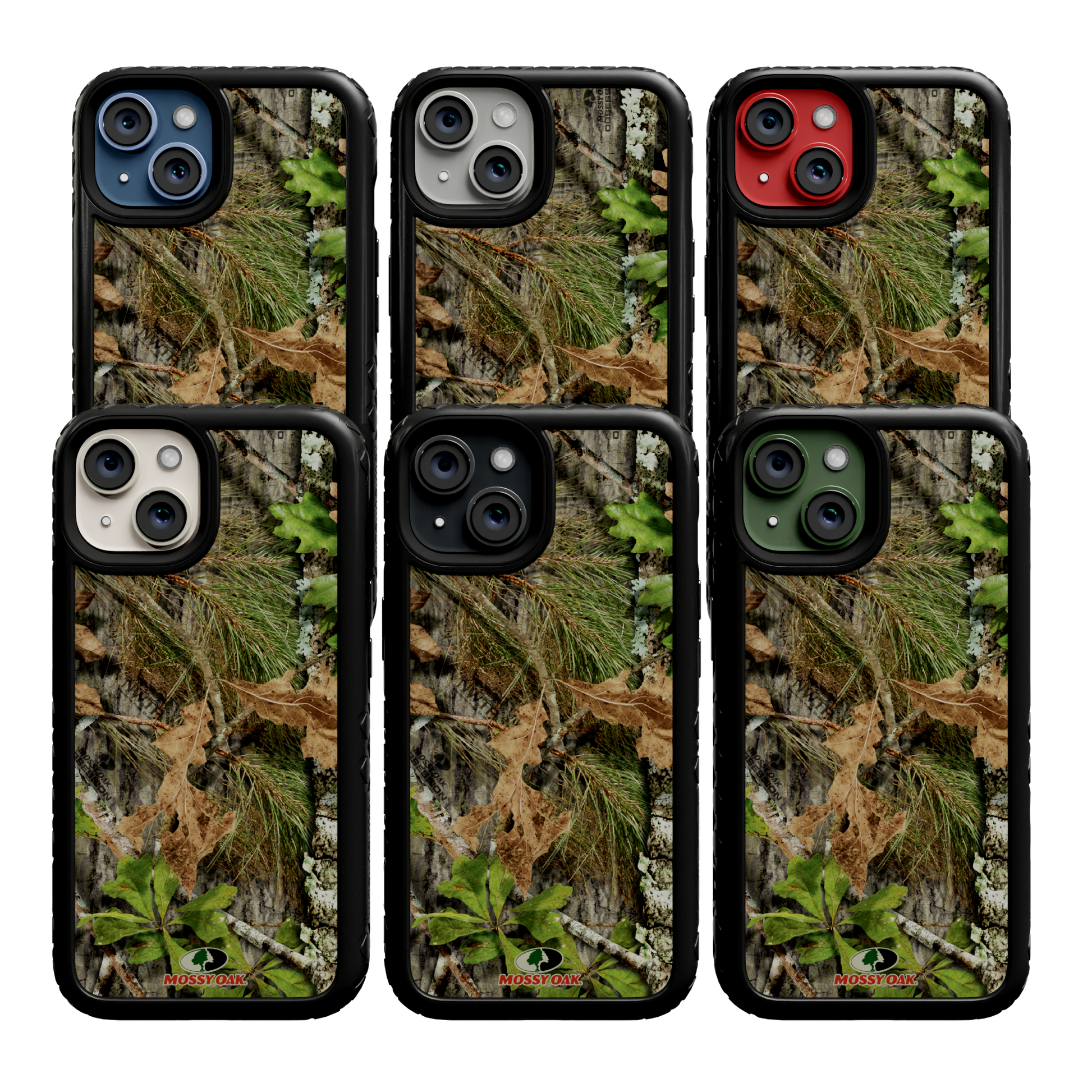 Mossy Oak | Dual Layer Case for Apple iPhone 13 | Obsession | Fortitude Series Onyx Black