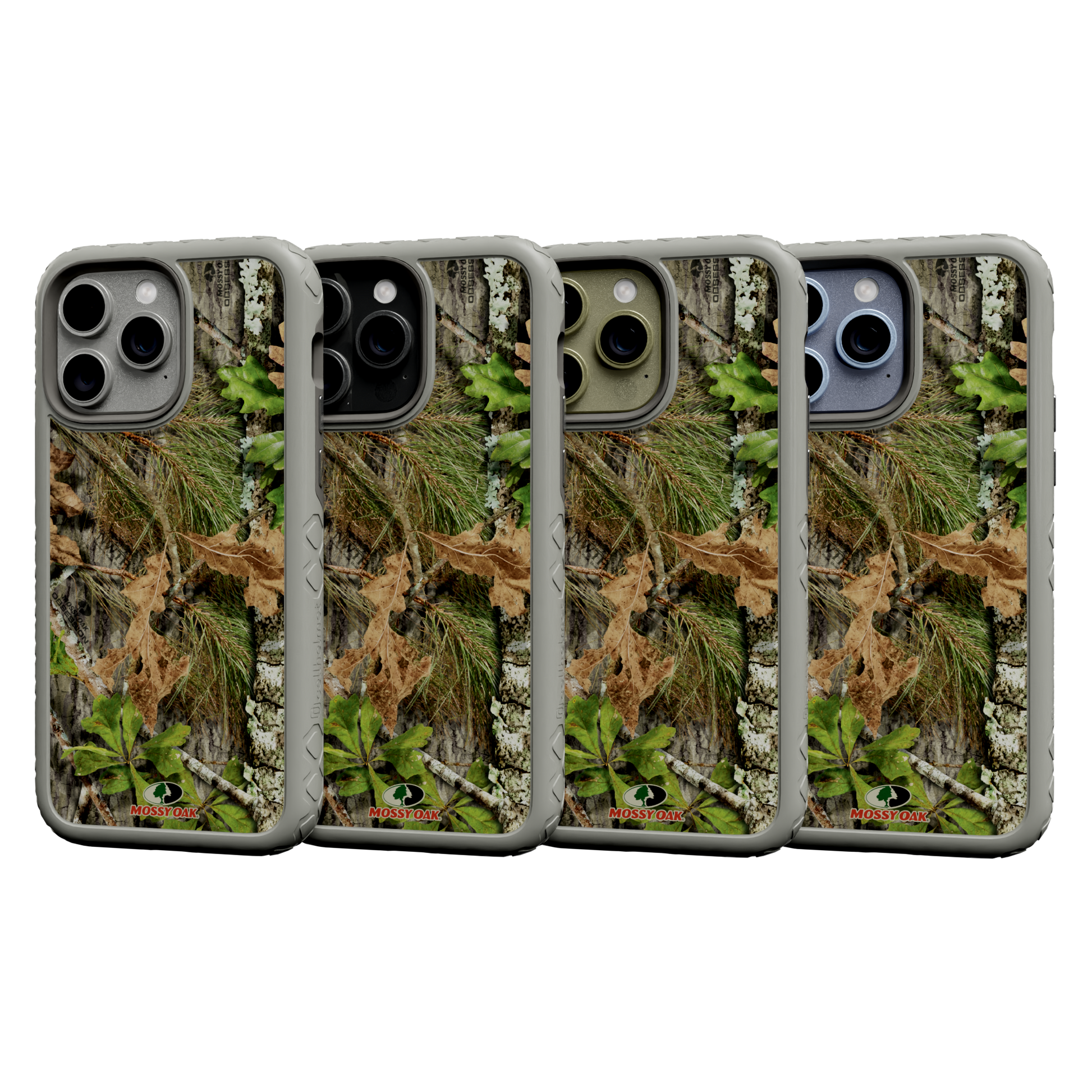 Mossy Oak | Dual Layer Case for Apple iPhone 13 Pro Max | Obsession | Fortitude Series Gray